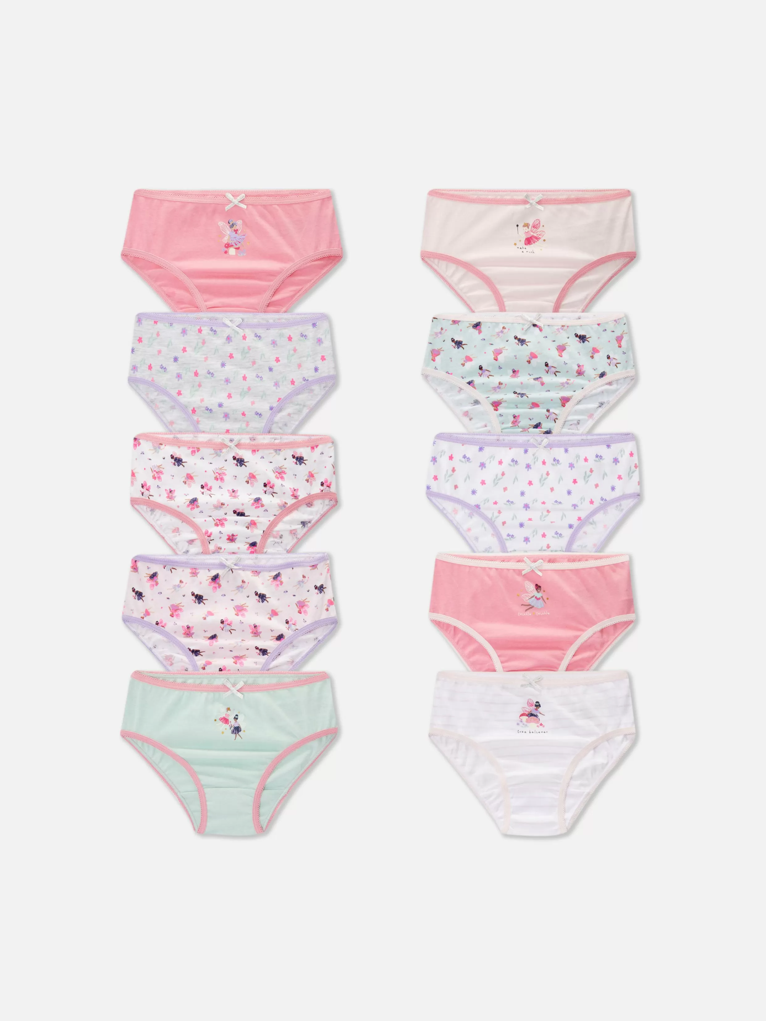 Discount 10-Pack Fairy Briefs Kids Underwear