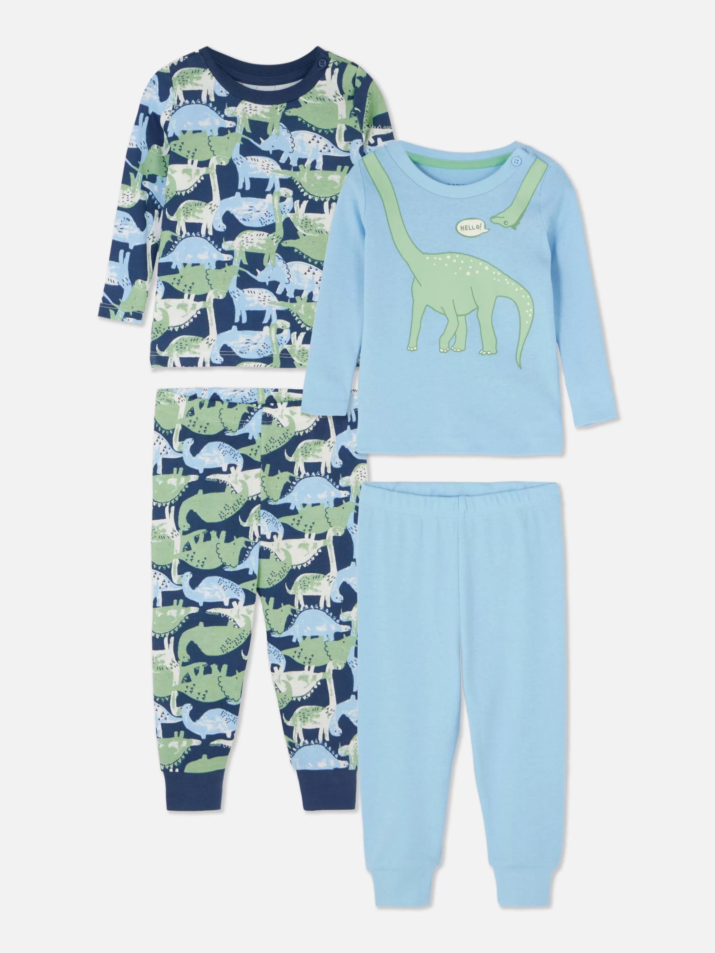 Cheap 2-Pack Dinosaur Graphic Pajamas BOY Pajamas And Sleepwear