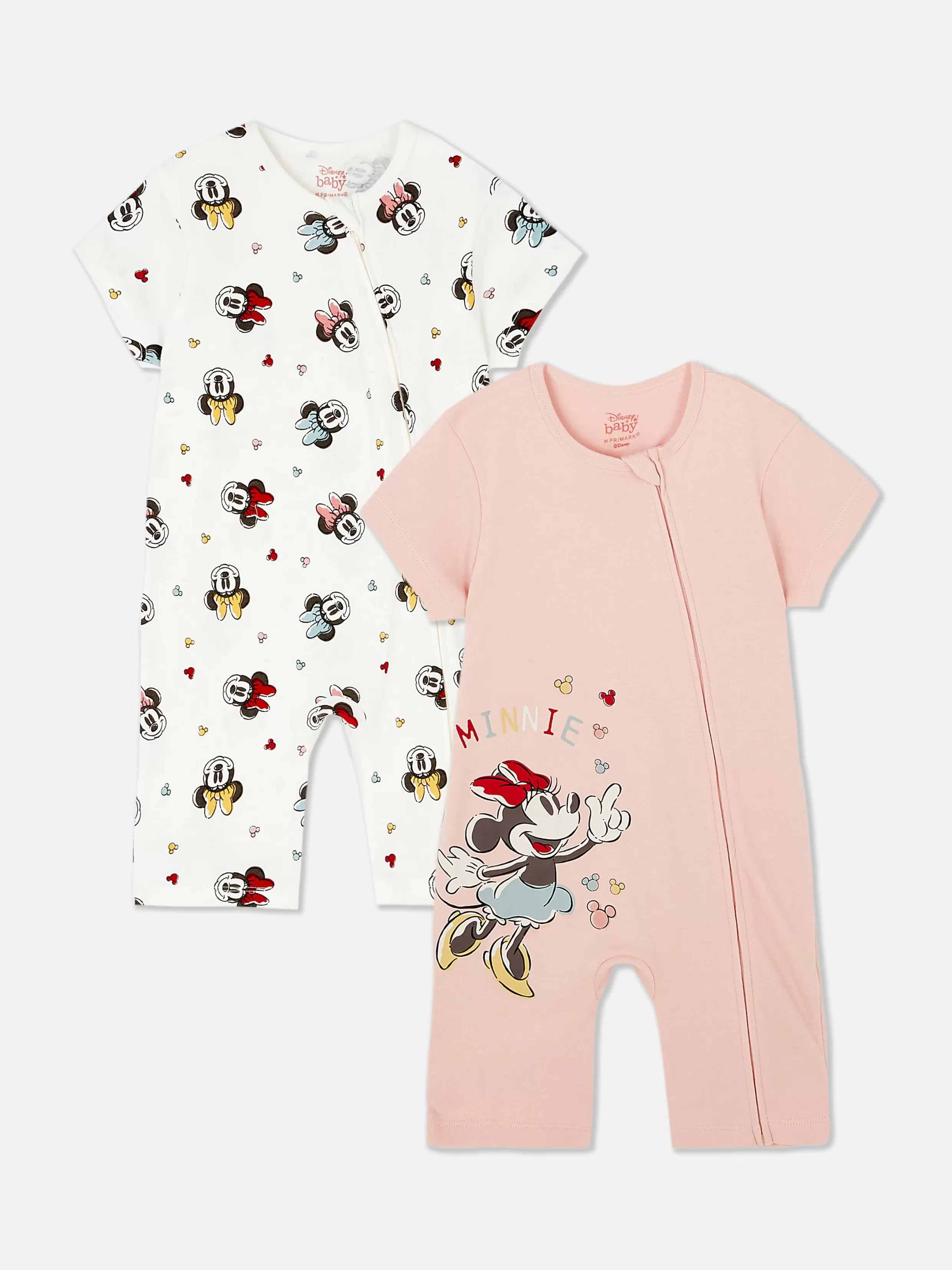 Store 2-Pack Disney’s Minnie Mouse Zip Rompers Sets And Outfits