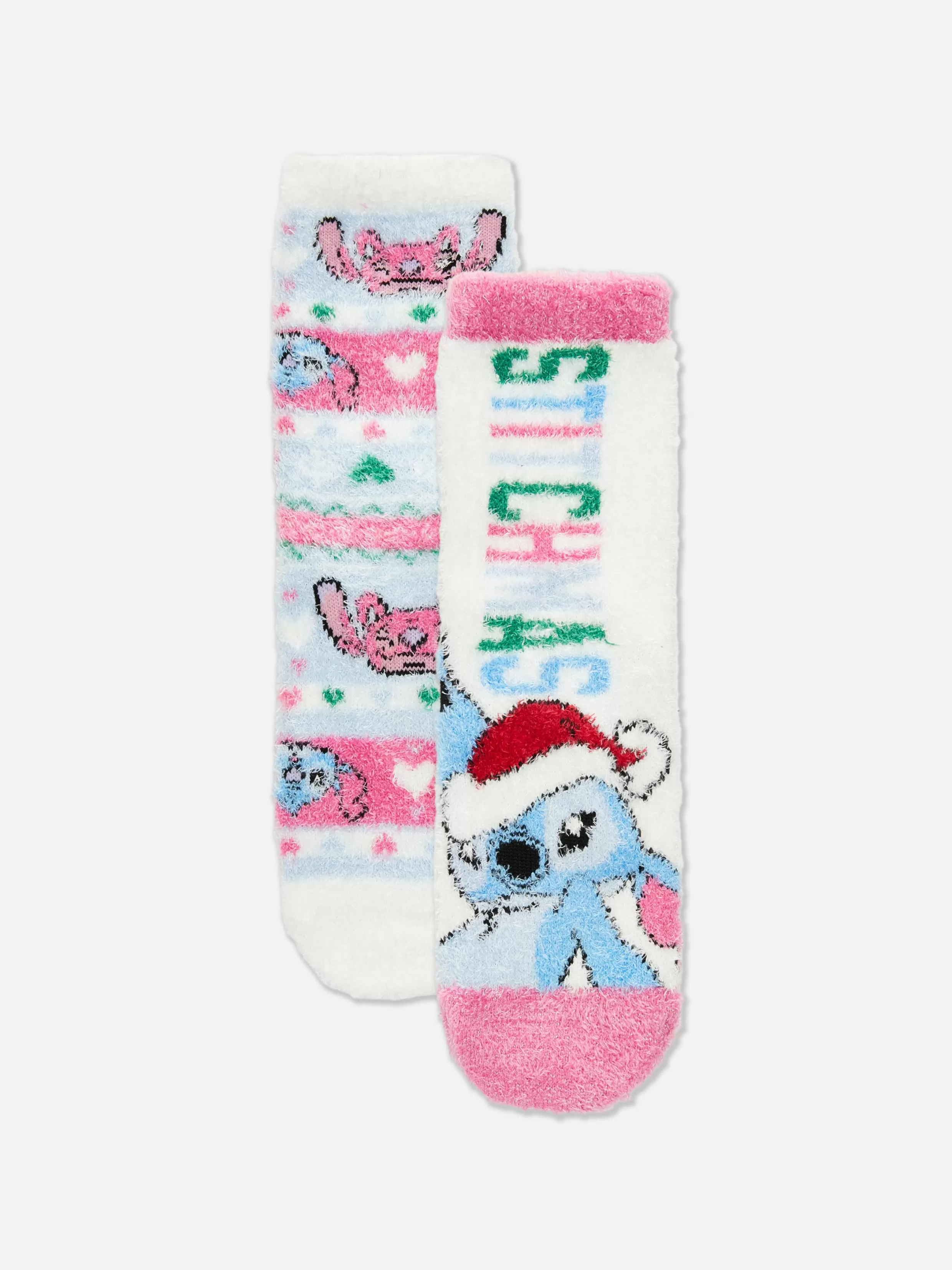 Store 2-Pack Disney’s Stitch Festive Cozy Socks Kids Socks And Tights