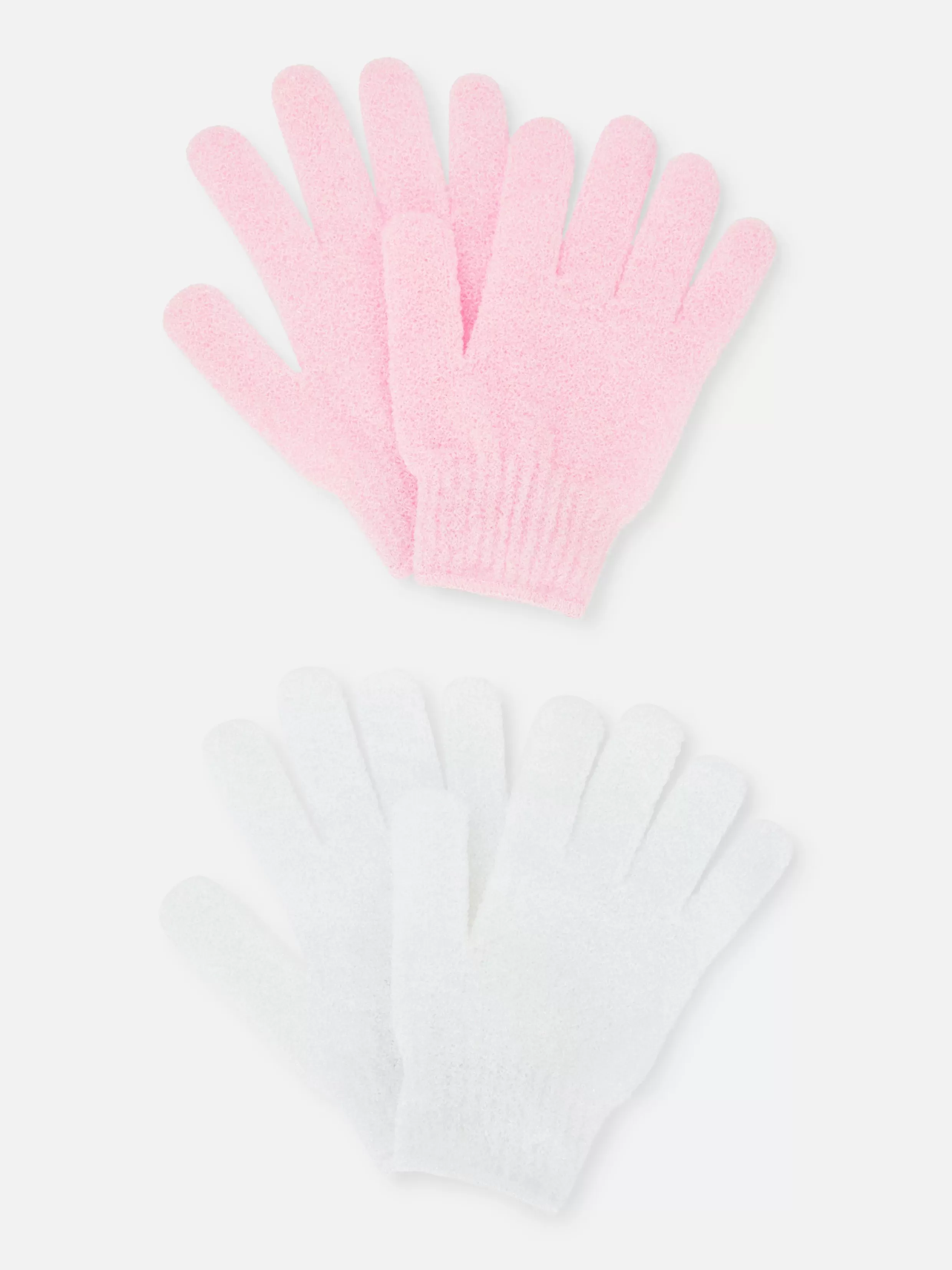 Store 2-Pack Exfoliating Gloves Exfoliators