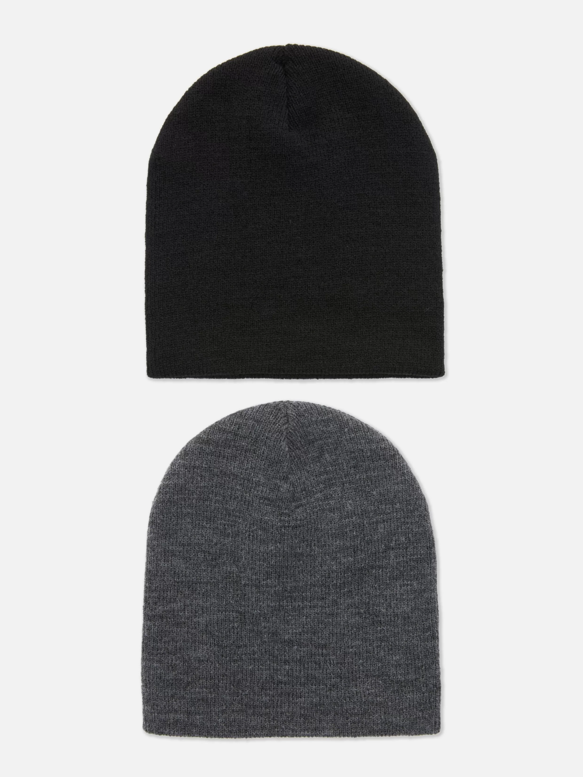 Hot 2-Pack Fine Knit Beanie Hats Hats, Gloves And Scarves