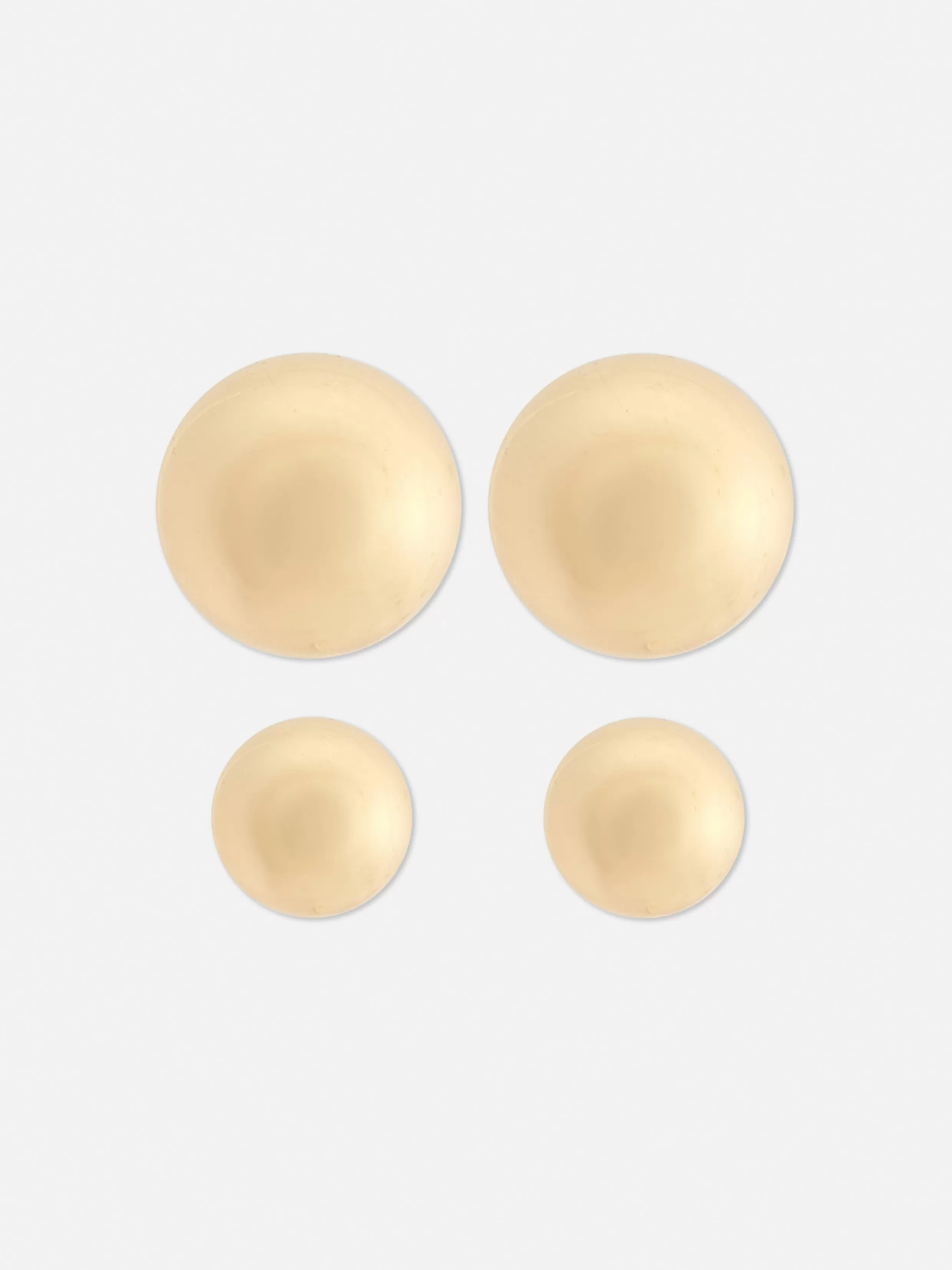 Fashion 2-Pack Orb Stud Earrings Women Jewelry