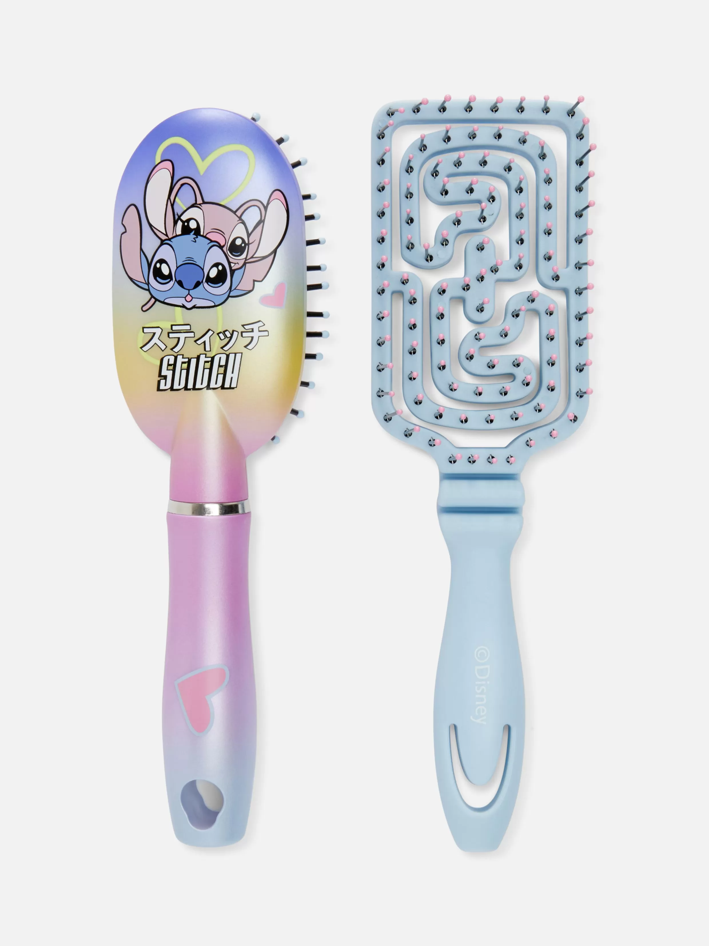 Flash Sale 2-Pack PS Mini Disney’s Stitch Hairbrush Set Brushes And Combs | Hairstyling