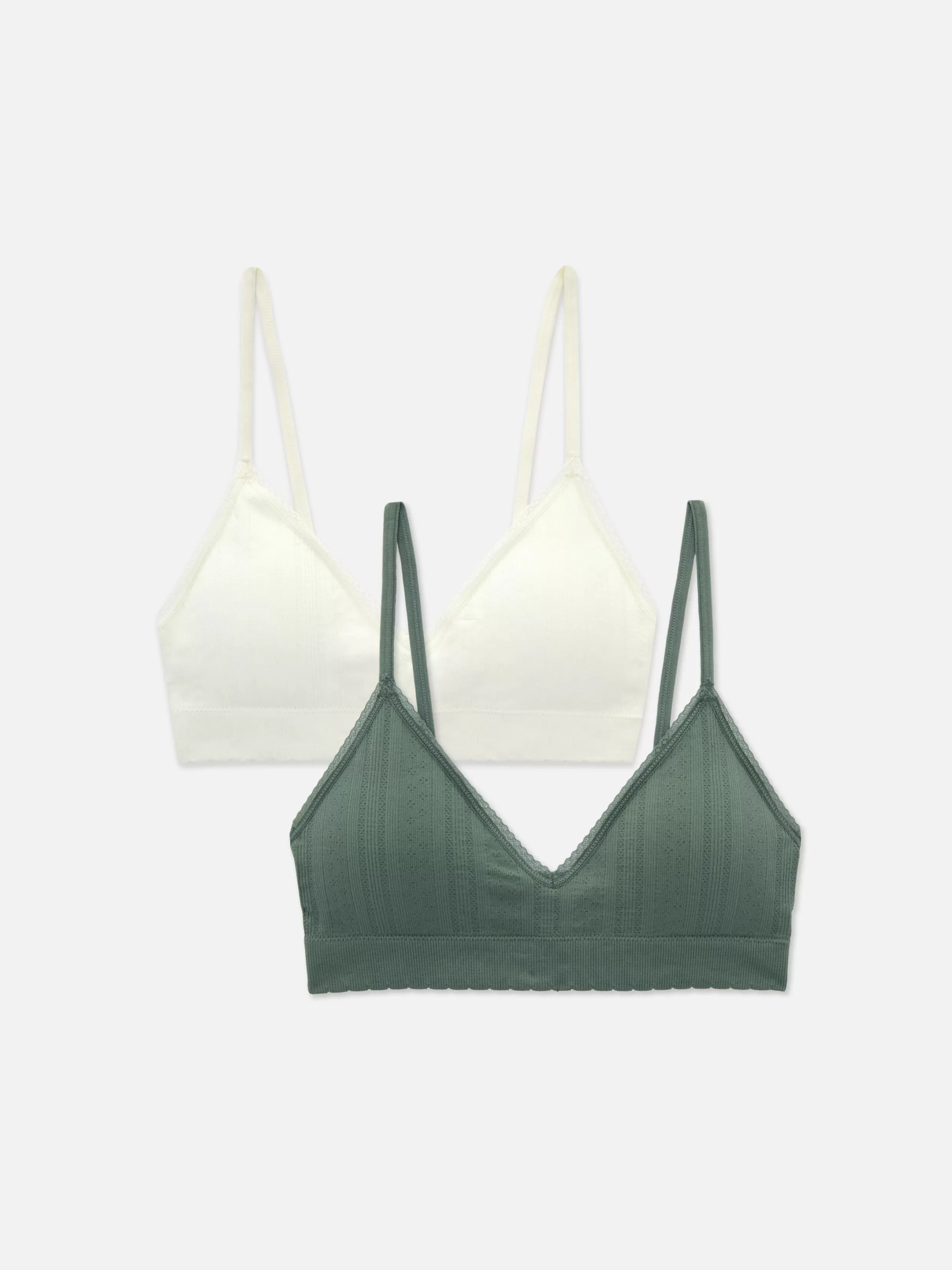 Best 2-Pack Seamless Triangle Bralettes Women Bras