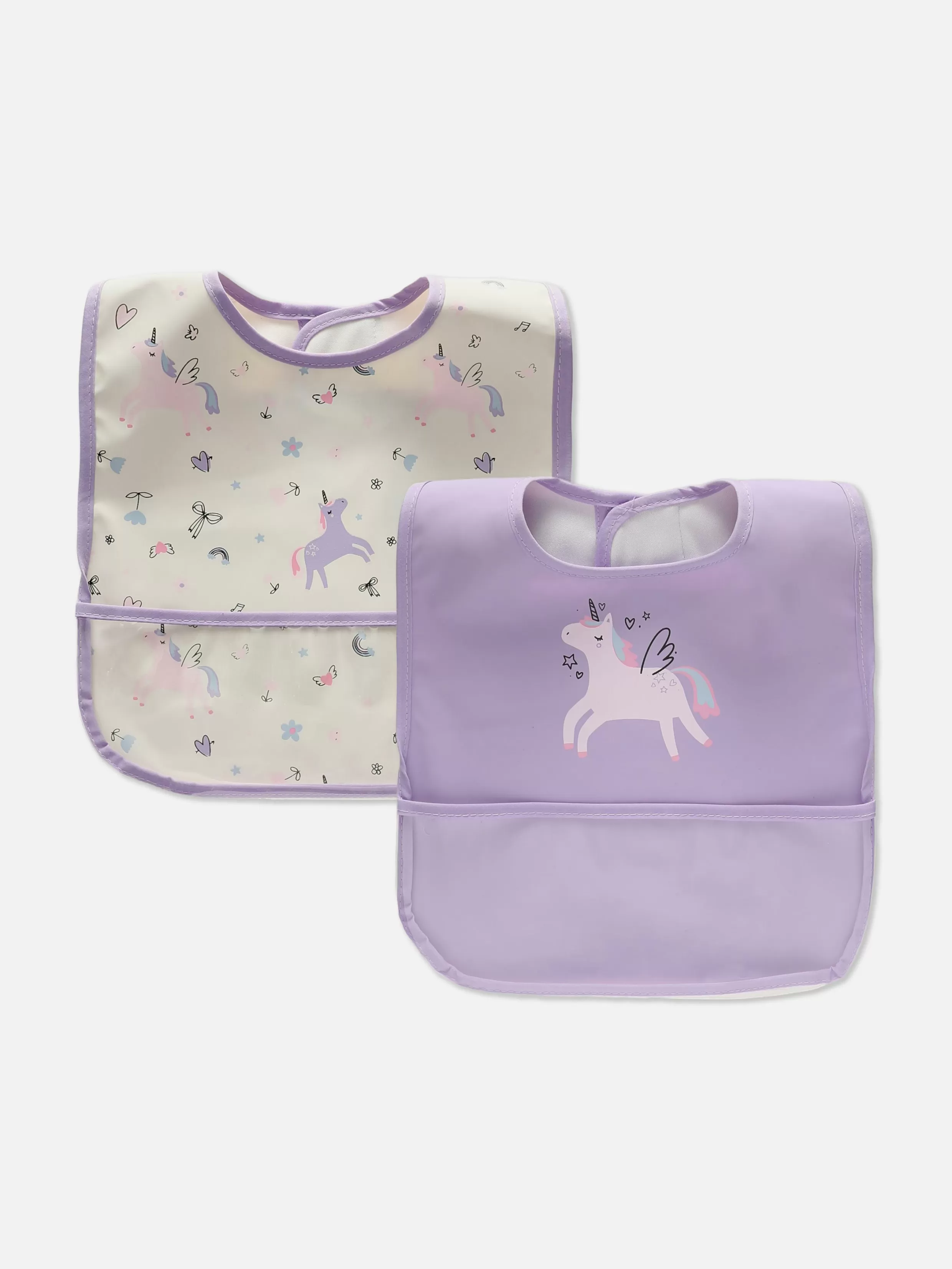 Shop 2-Pack Unicorn Wrap Neck Bibs Nursing And First Foods