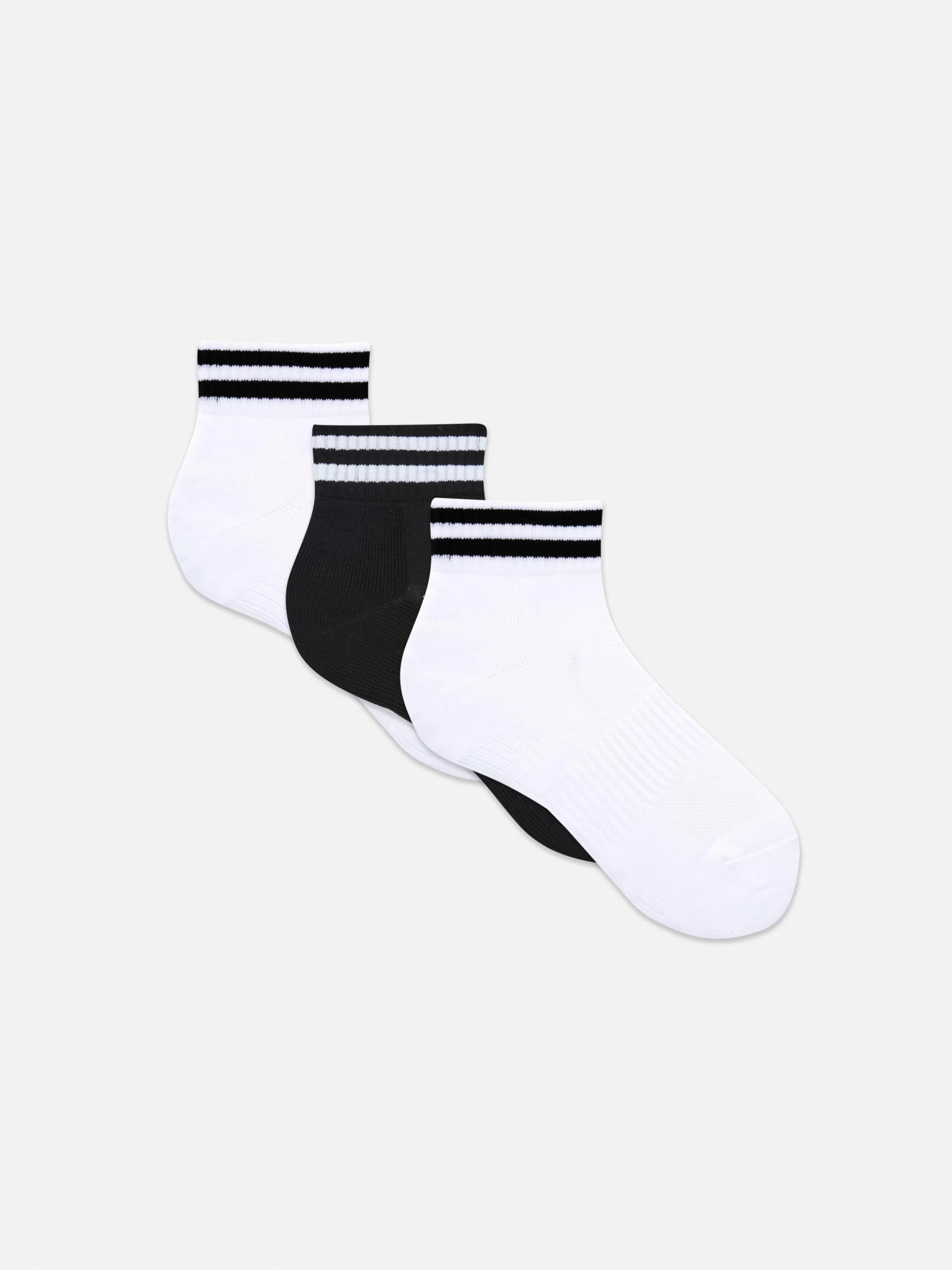 Online 3-Pack Ankle Stripe Crew Socks Women Socks