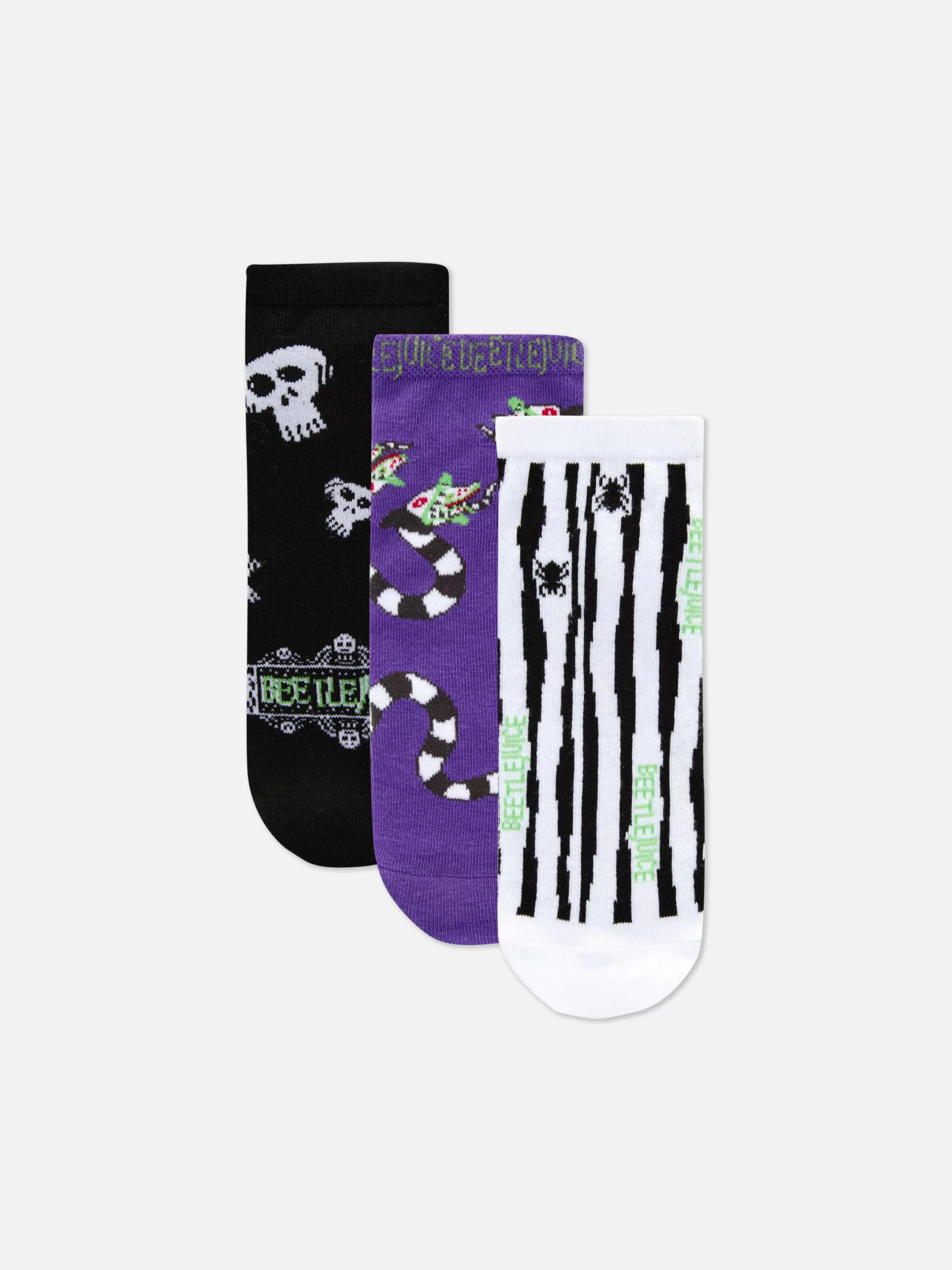 Online 3-Pack Beetlejuice Trainer Socks Women Beetlejuice | Socks