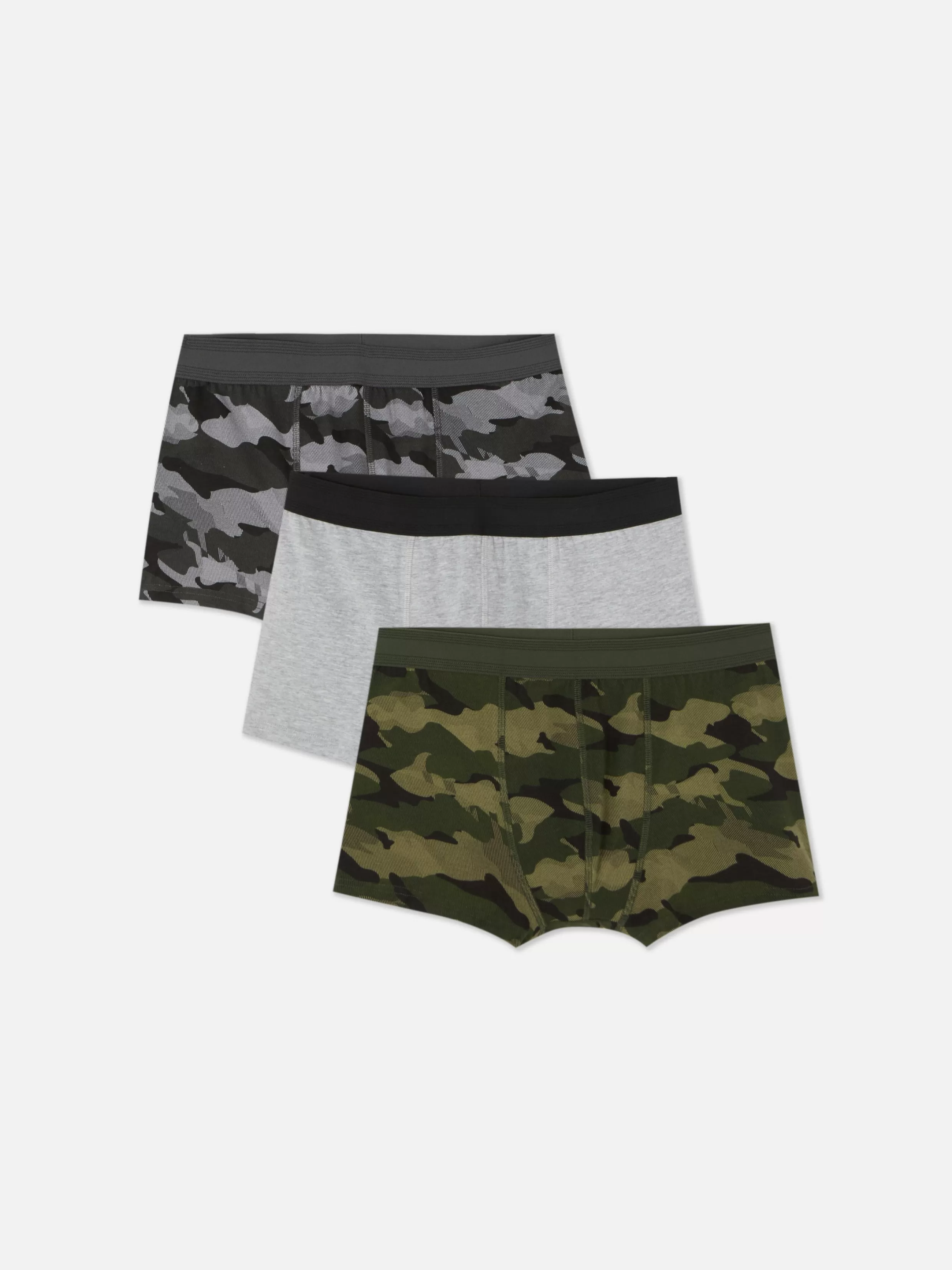 Online 3-Pack Camo Cotton Boxer Briefs Underwear