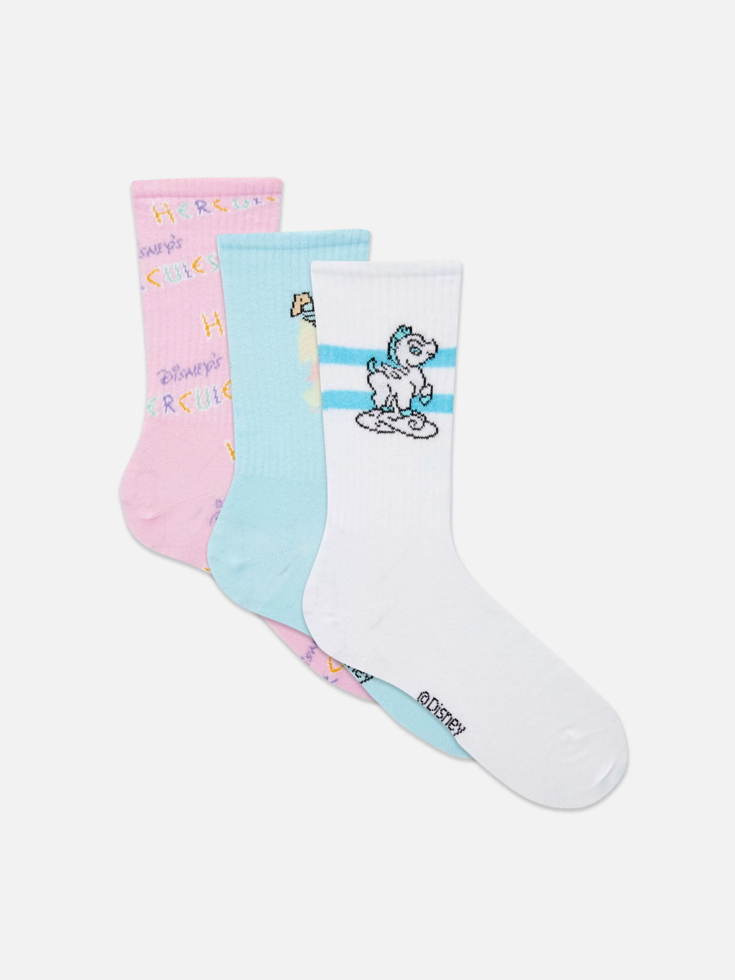 Discount 3-Pack Disney’s Hercules Crew Socks Women Socks