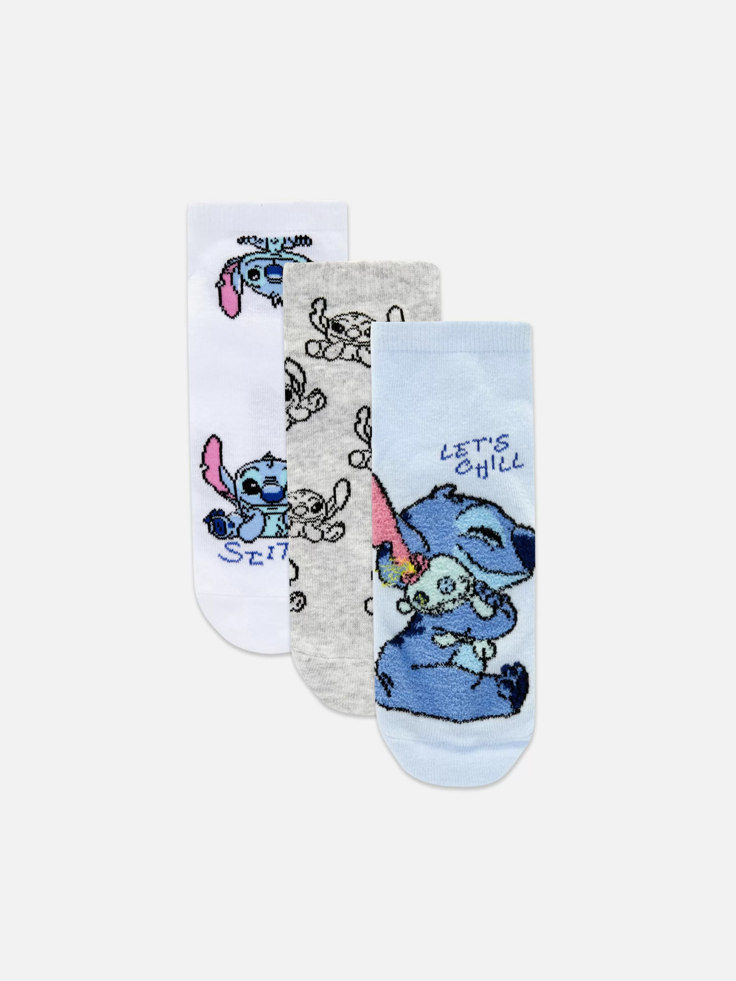 Clearance 3-Pack Disney’s Stitch Sneaker Socks Women Socks