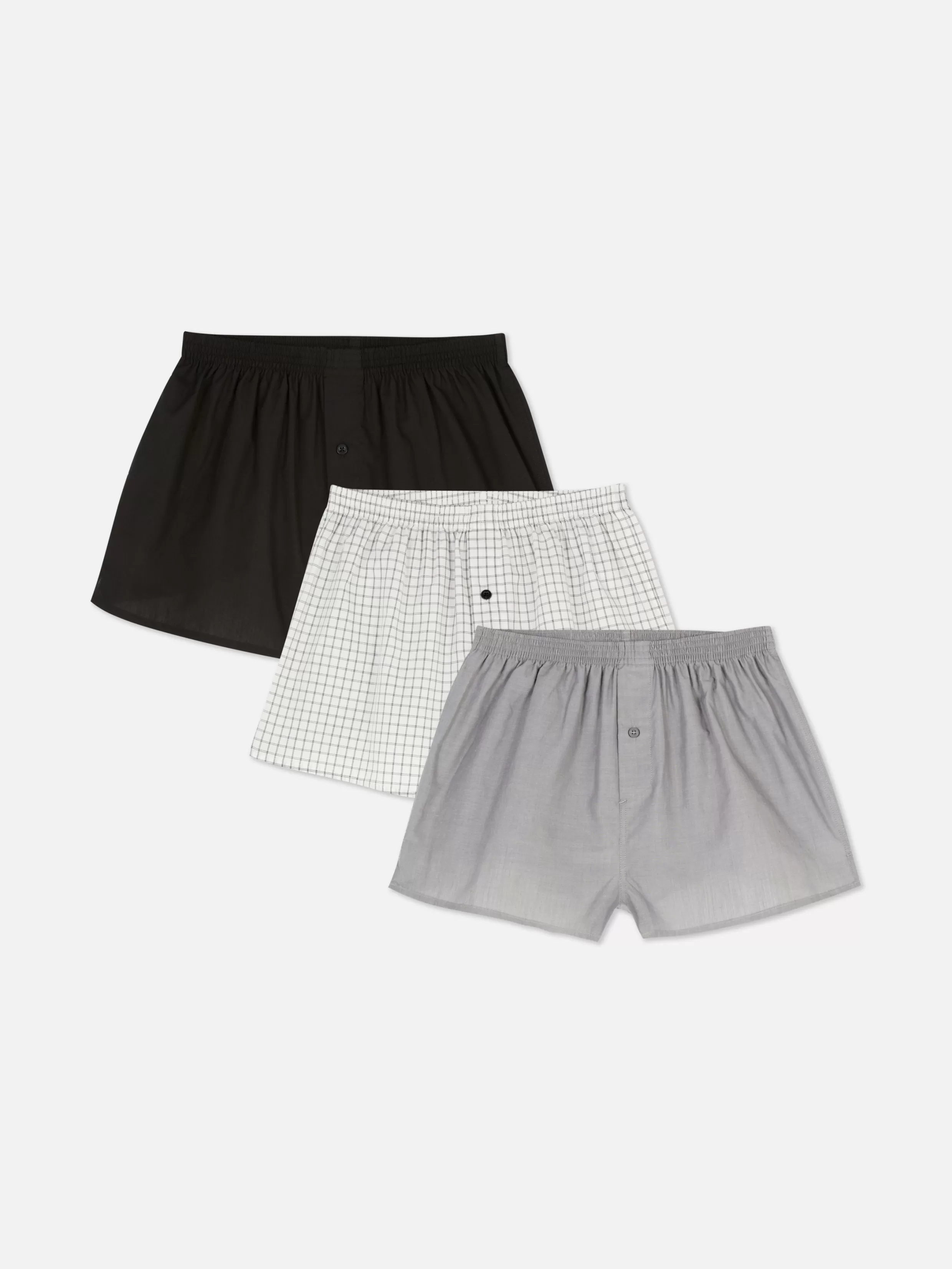 New 3-Pack Essential Checked Boxers Underwear