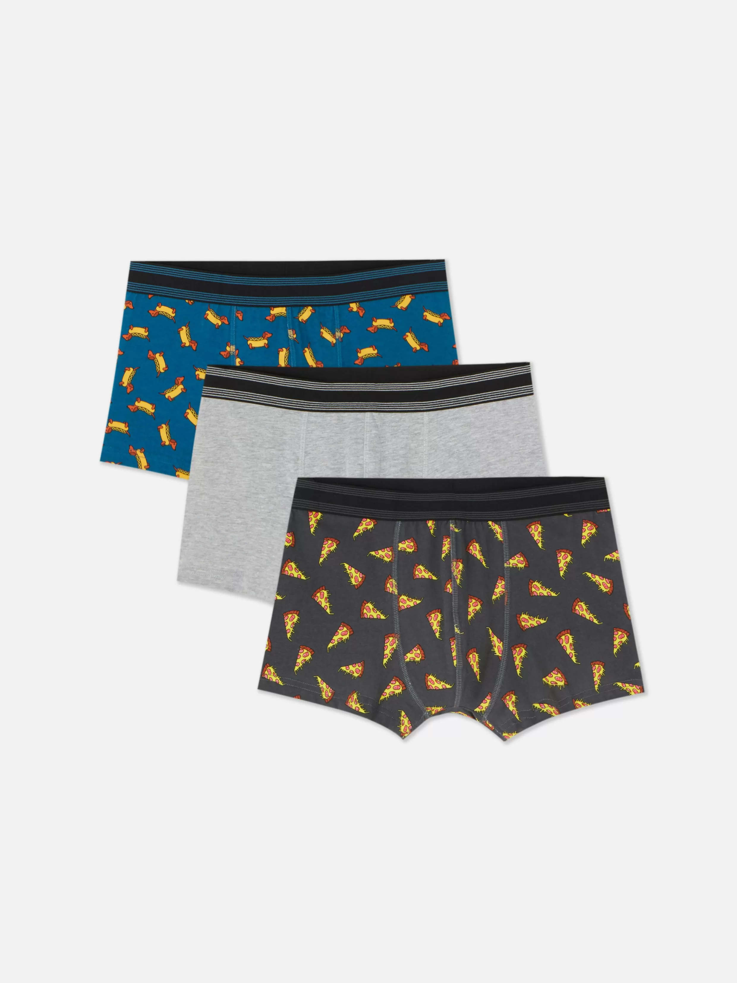 Flash Sale 3-Pack Food Print Boxer Briefs Underwear