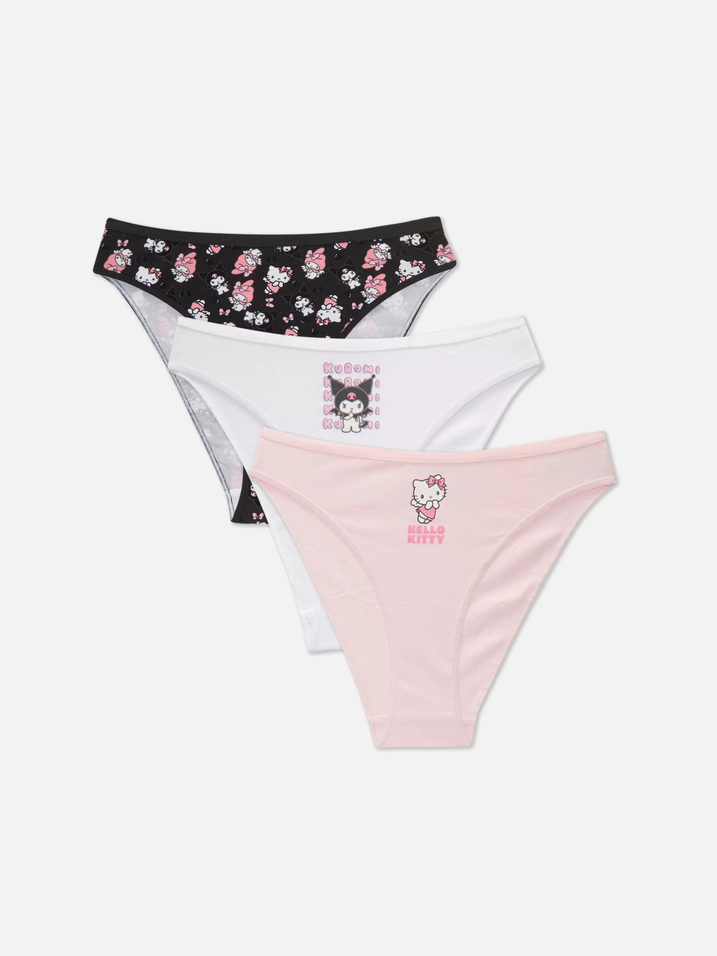 Online 3-Pack Hello Kitty High Leg Briefs Women Underwear