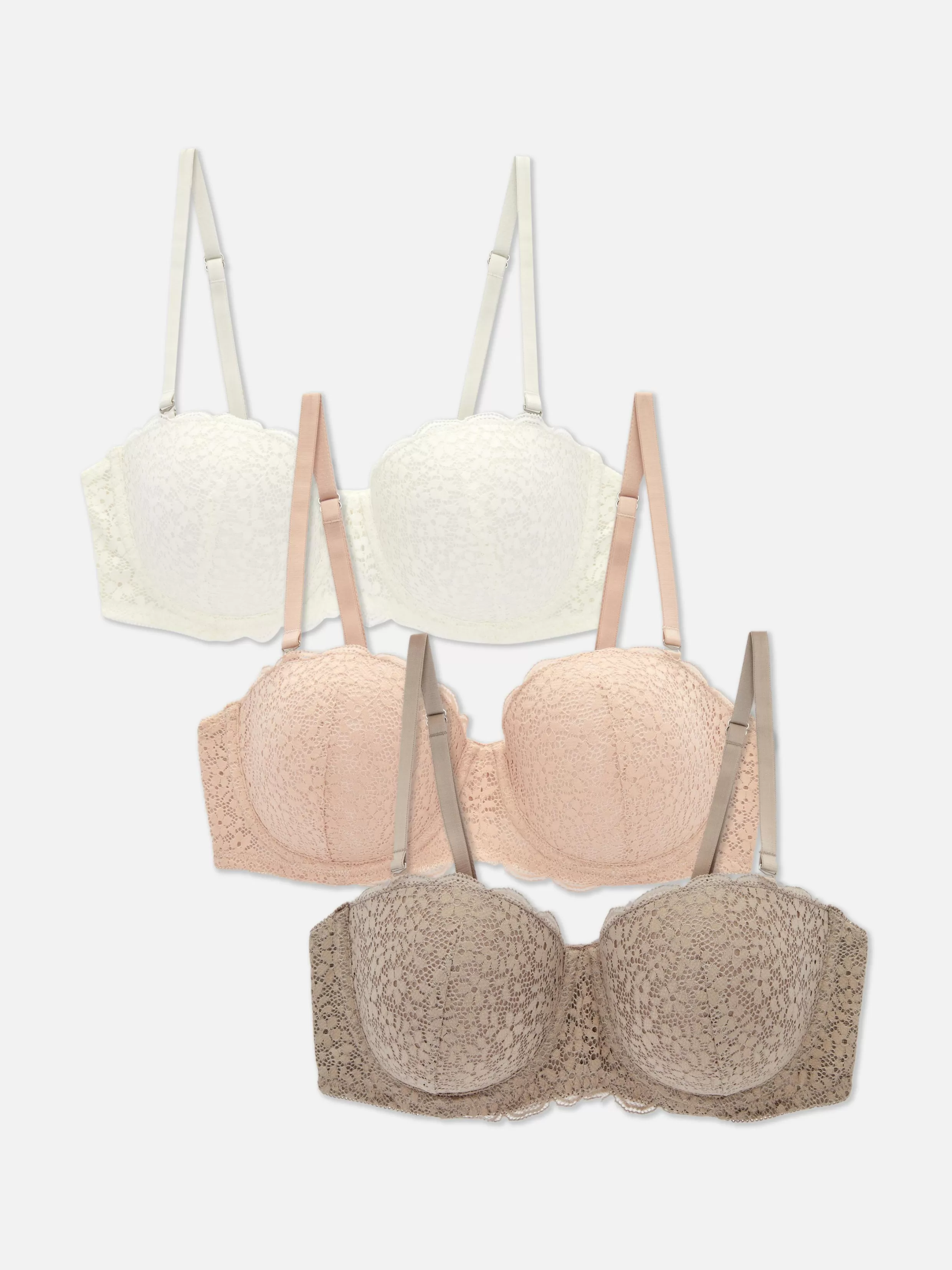 Online 3-Pack Lace Balcony Bras Women Bras