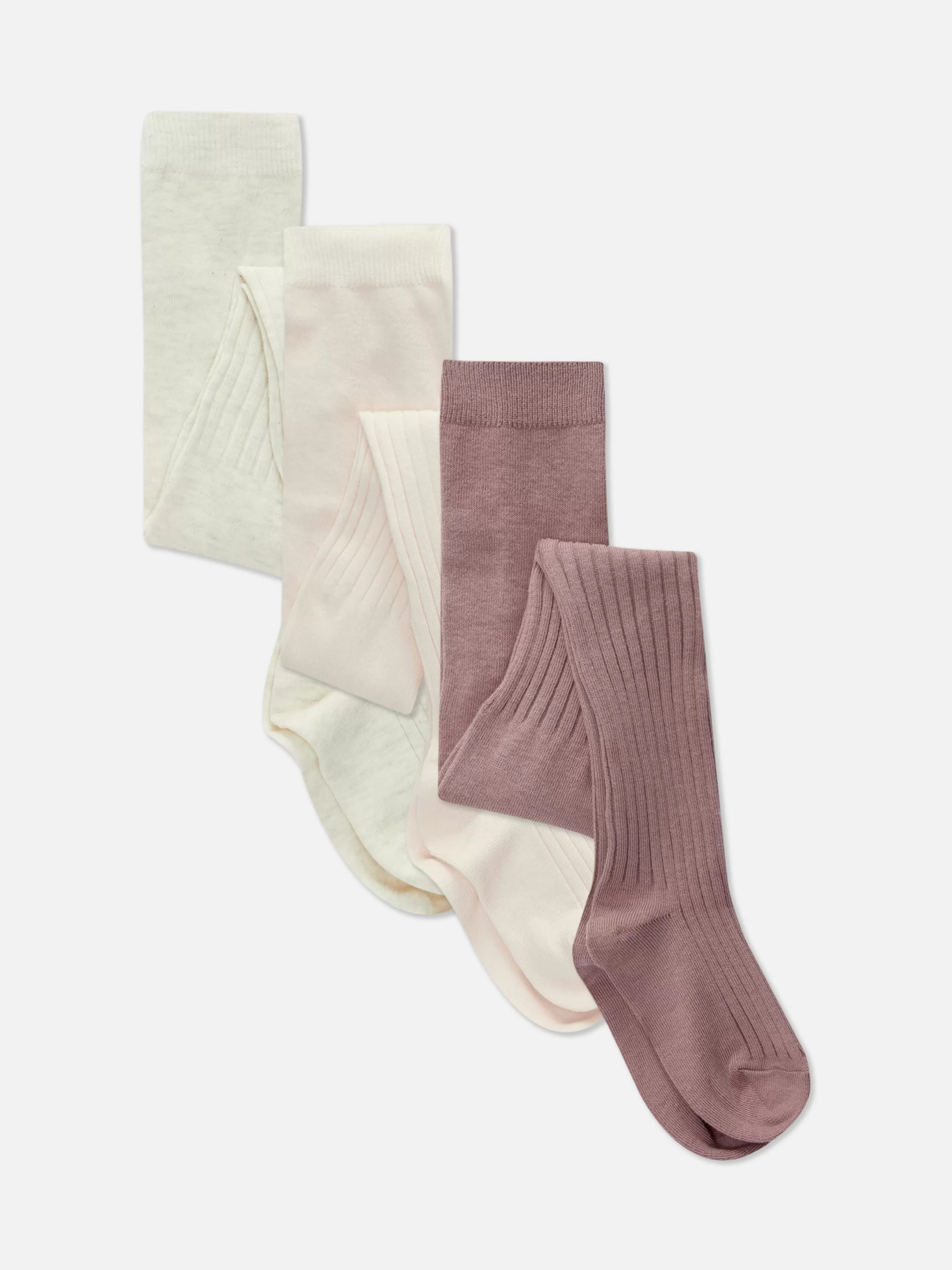 Hot 3-Pack Mixed Ribbed Tights Kids Socks And Tights