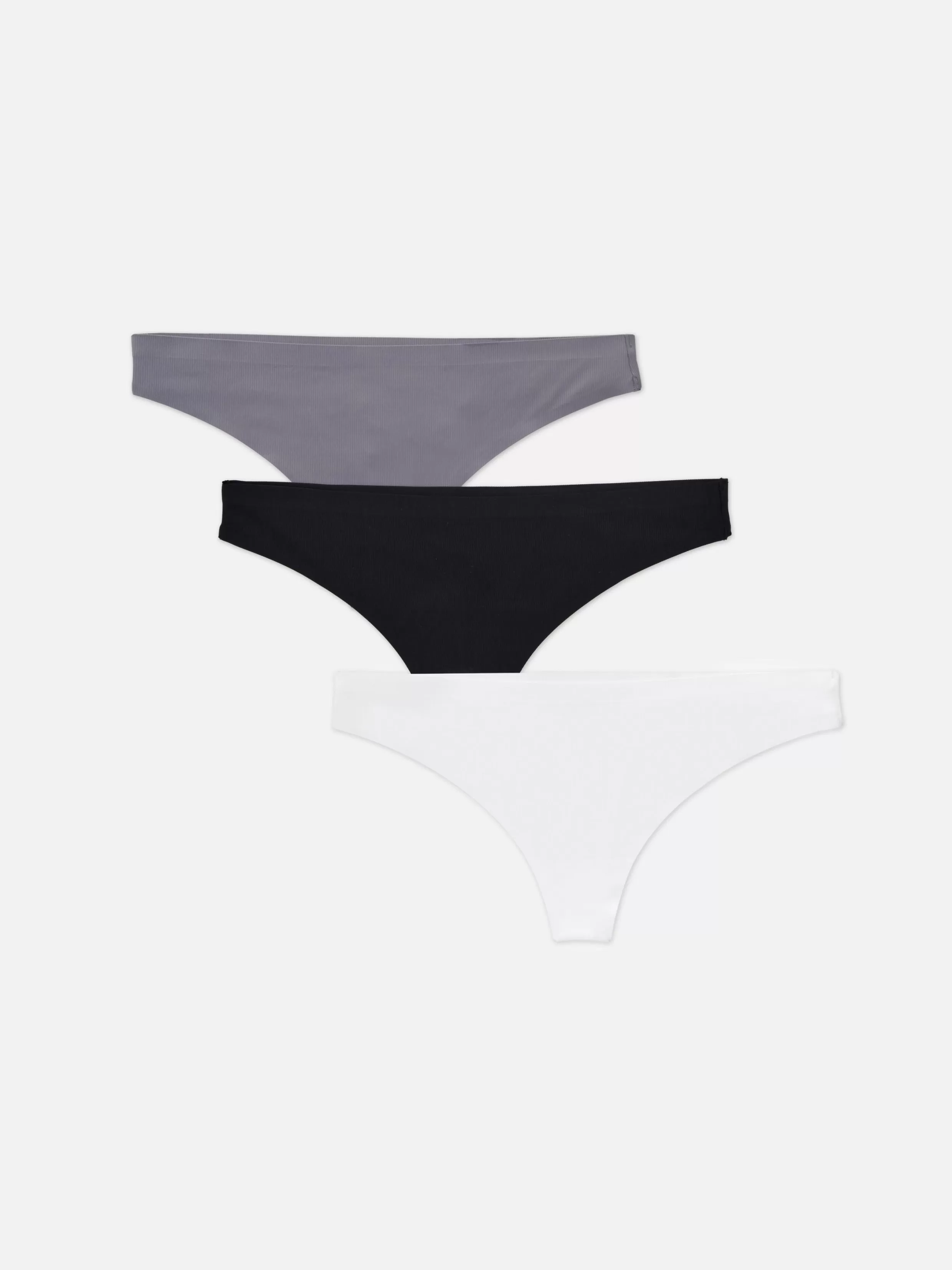 Sale 3-Pack Ribbed Thongs Women Underwear