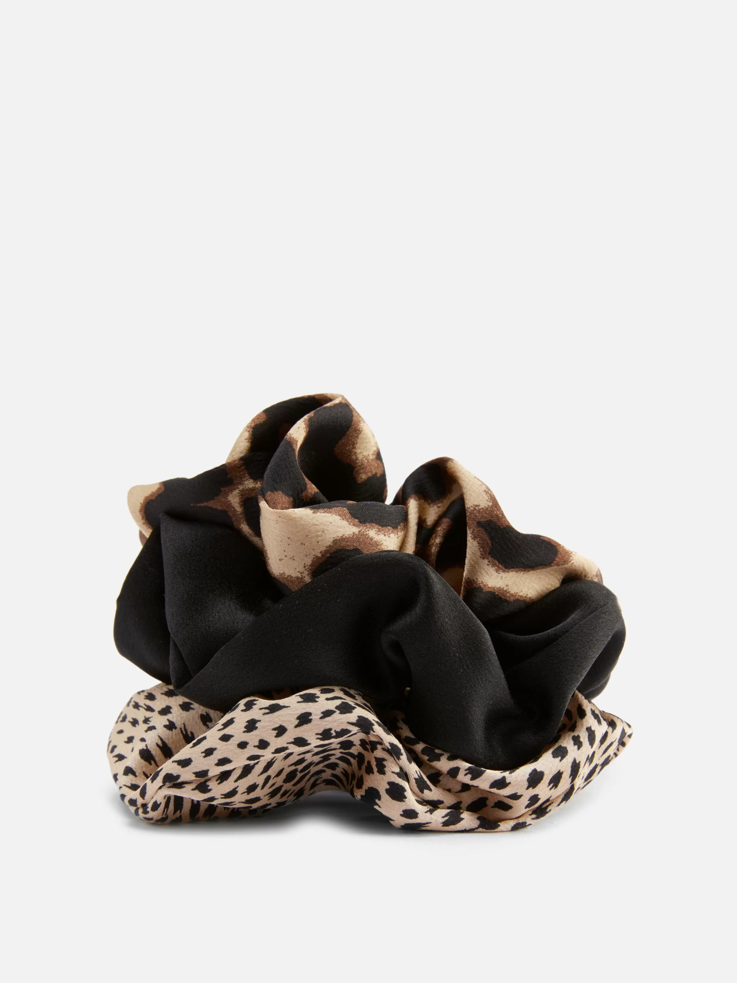 Discount 3-Pack Satin Animal Print Scrunchies Women Hair Accessories