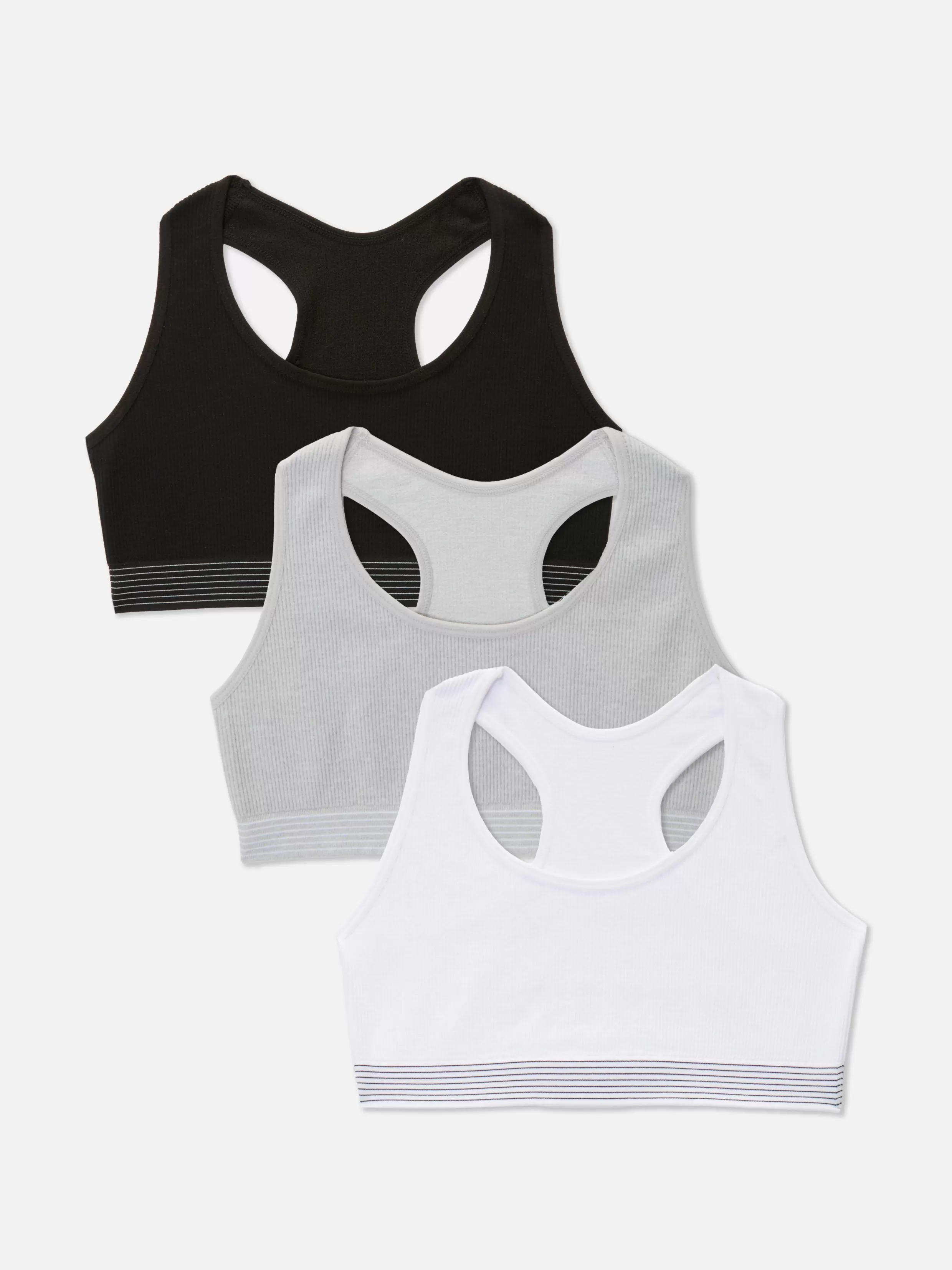 Shop 3-Pack Seamless Racerback Crop Tops Kids Underwear