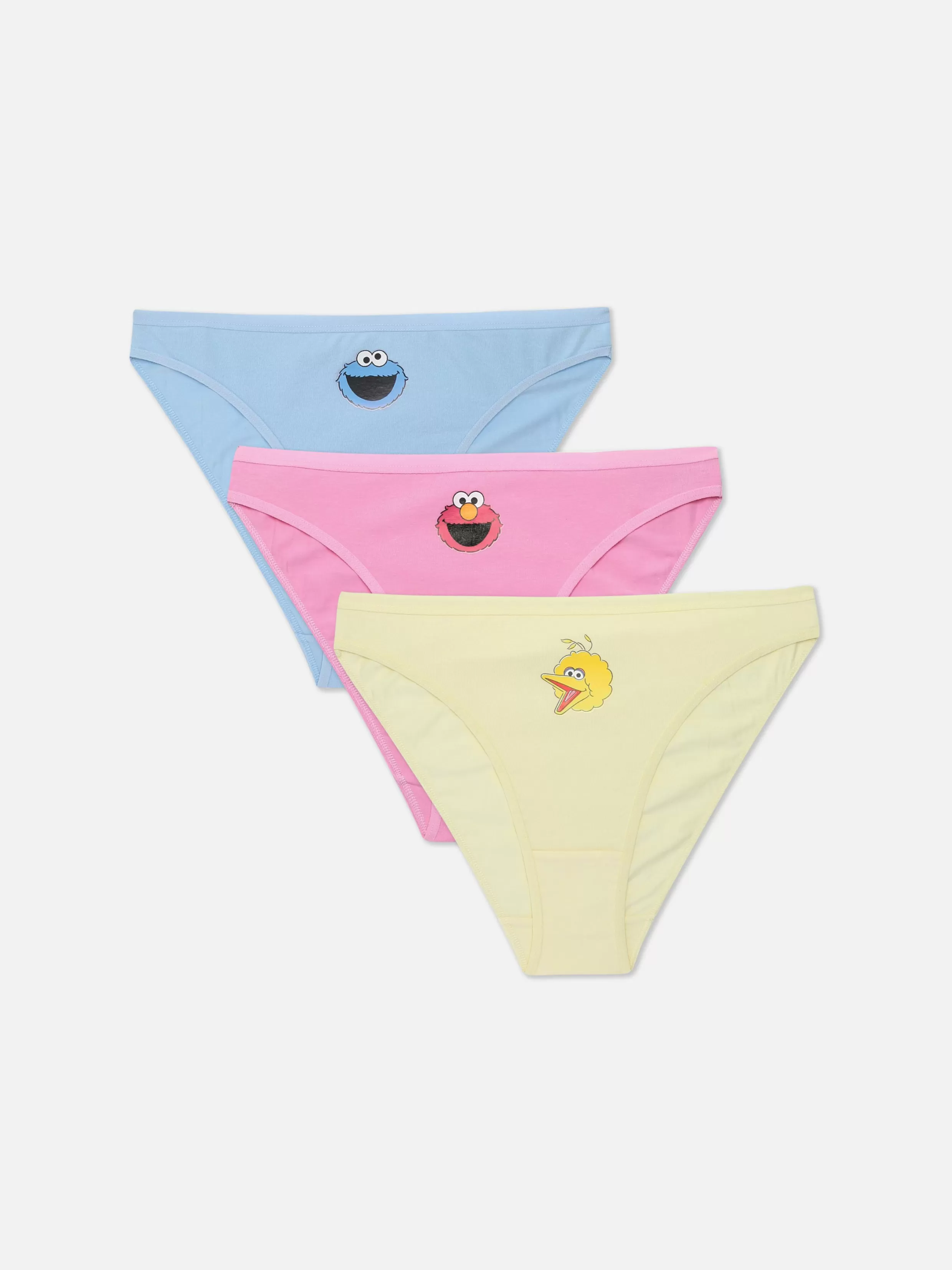 New 3-Pack Sesame Street Character Briefs Women Underwear