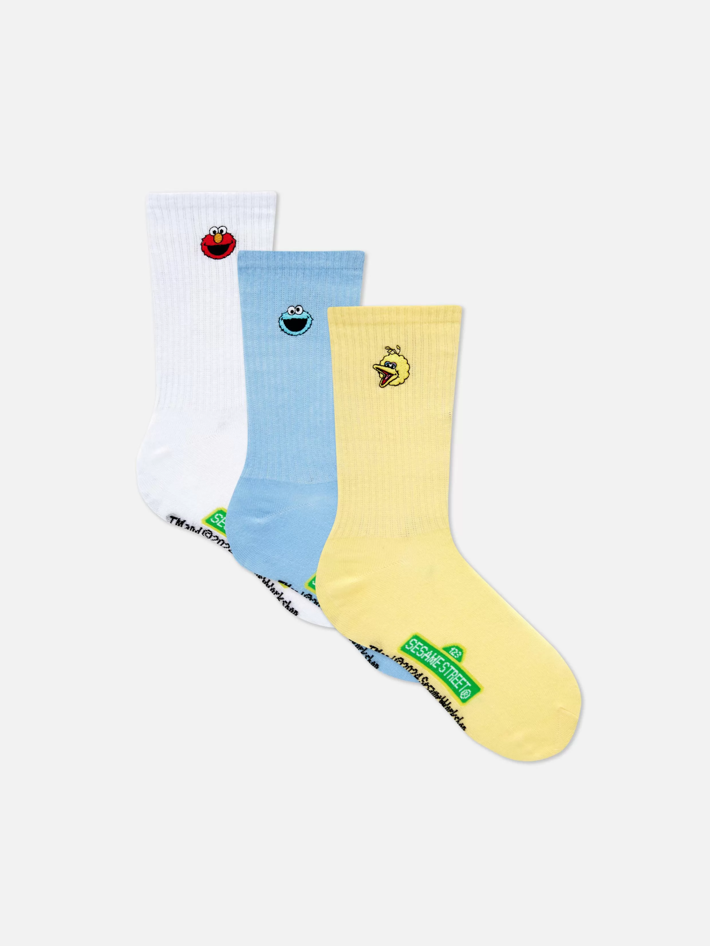 Store 3-Pack Sesame Street Crew Socks Women Socks