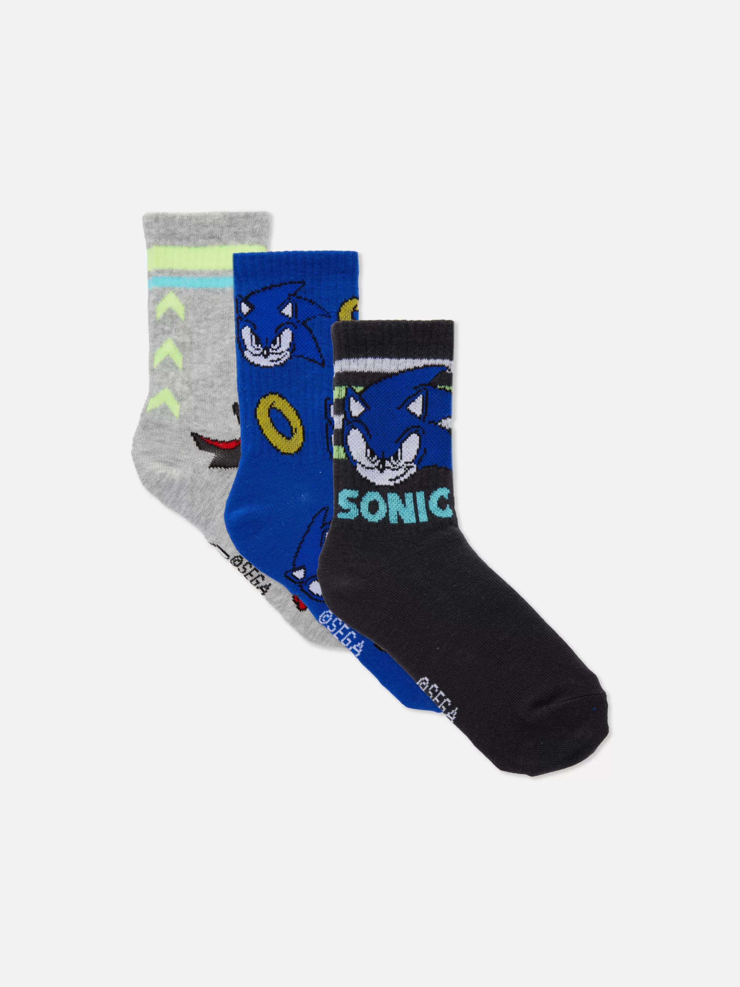 Outlet 3-Pack Sonic The Hedgehog Socks Kids/BOY Socks