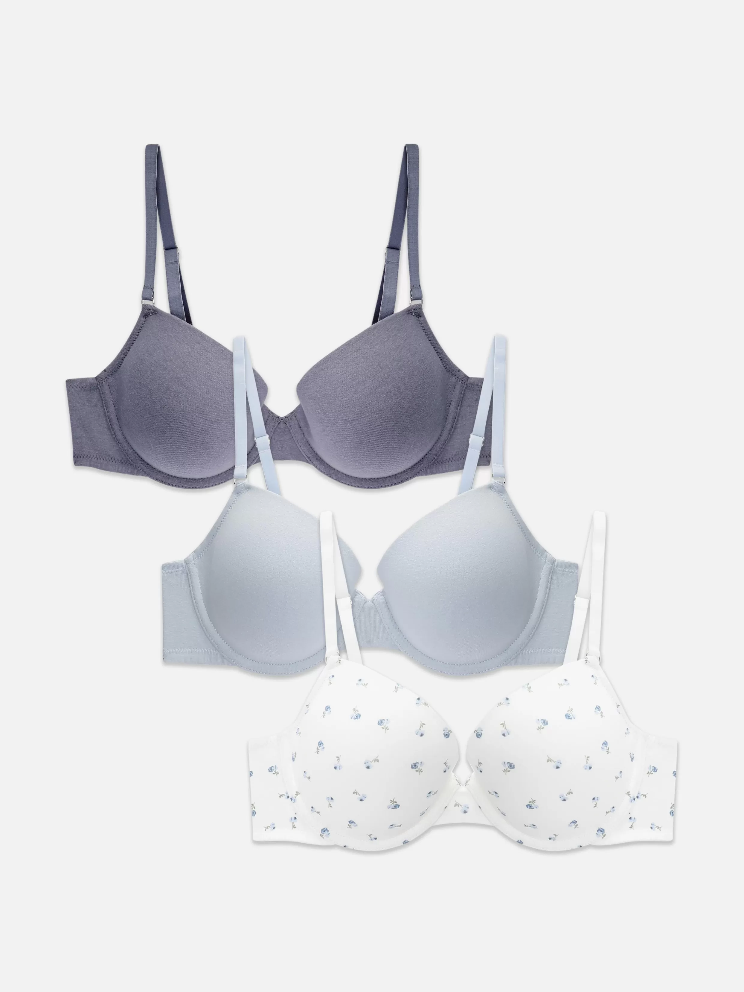 Sale 3-Pack T-Shirt Bras Women Bras