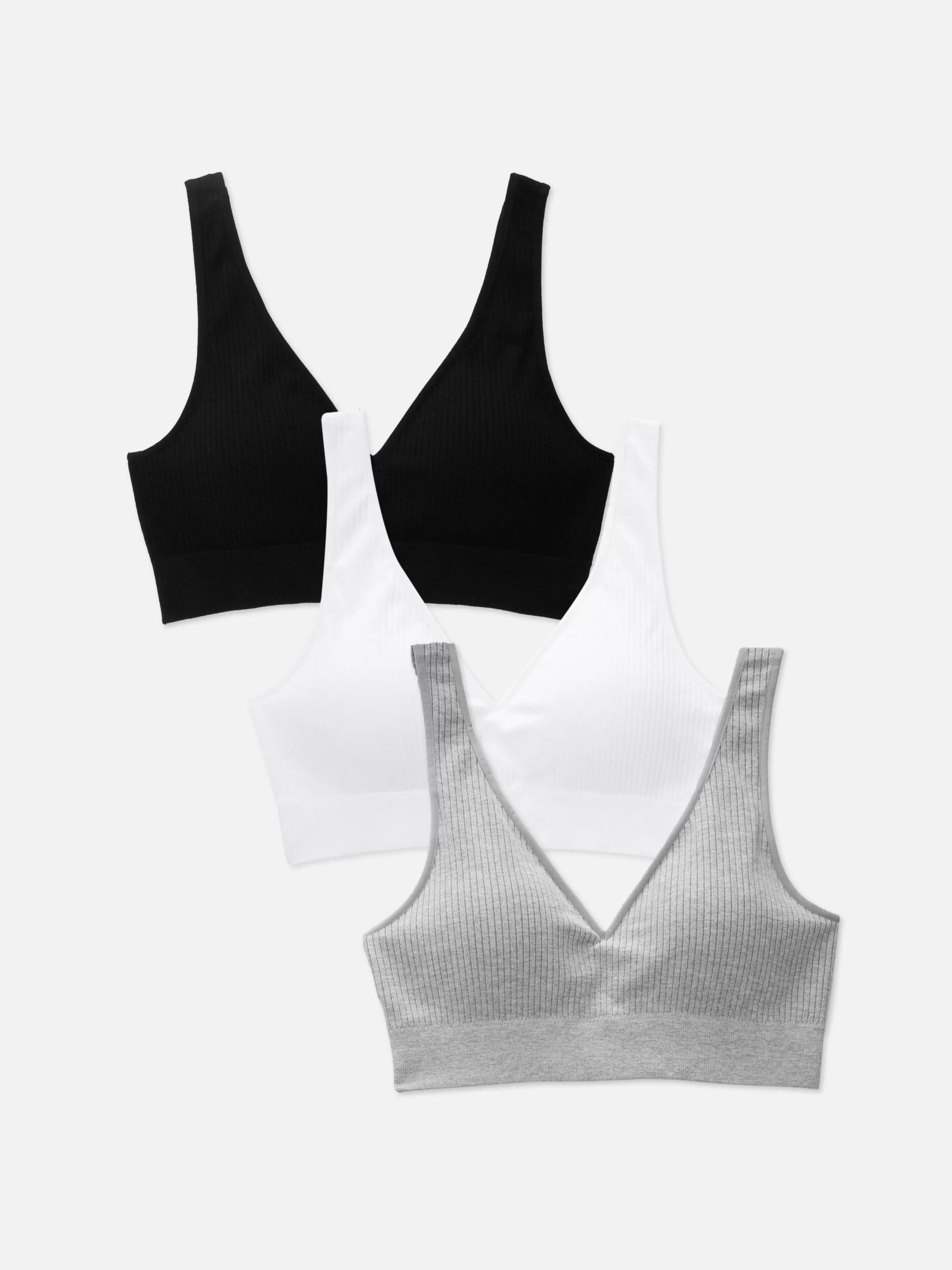 Fashion 3-Pack V-Neck Bralettes Women Bras