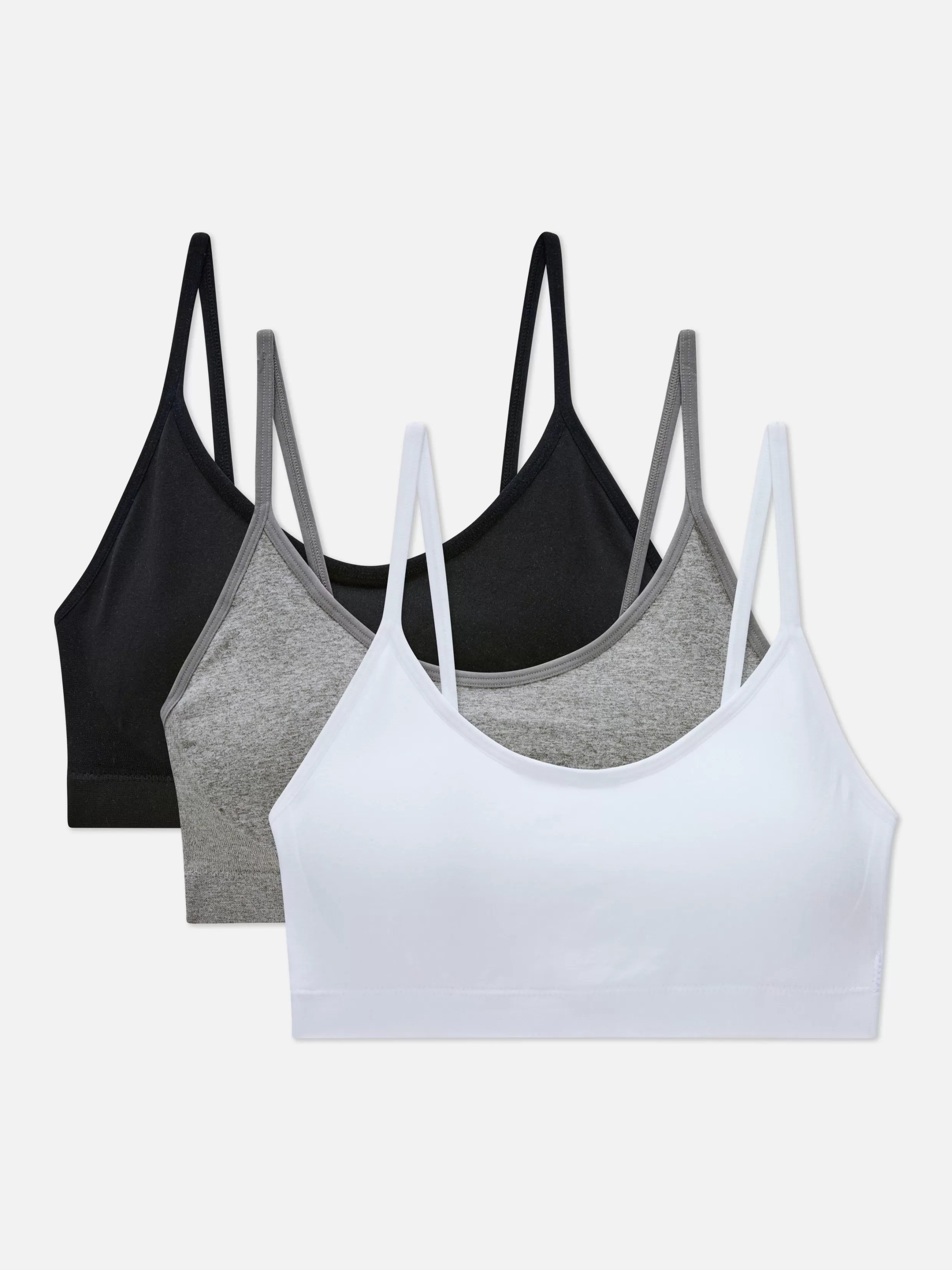 Cheap 3-Pack Wireless Cropped Cami Bralette Women Bras