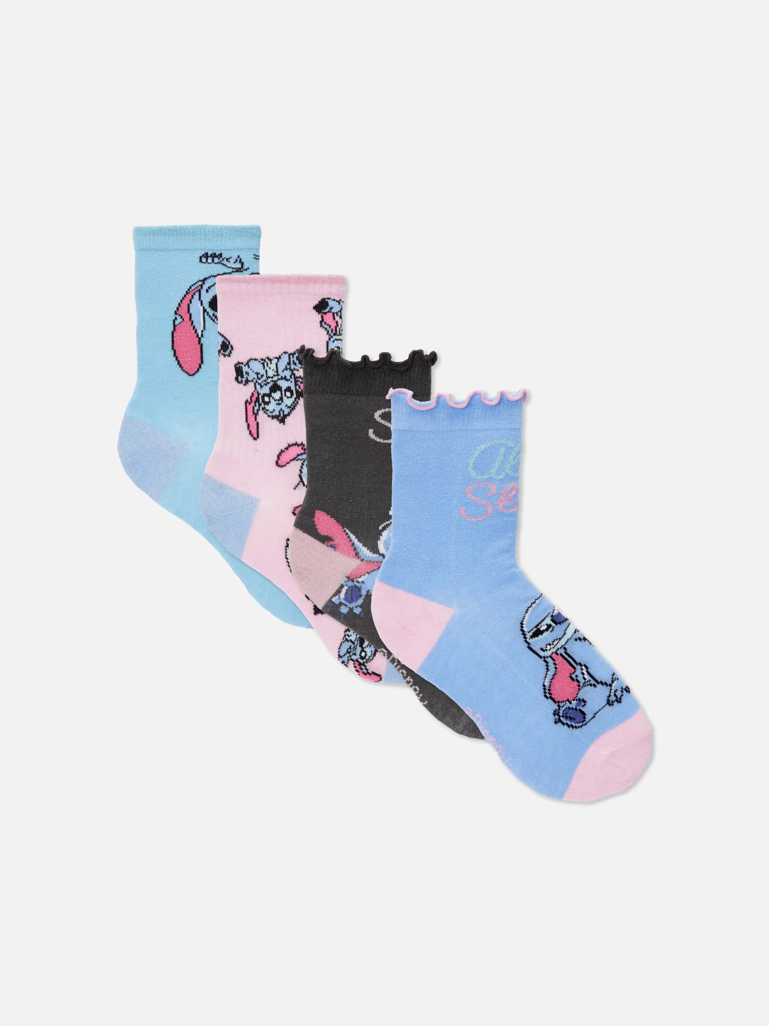 Online 4-Pack Disney’s Stitch Ankle Socks Kids Socks And Tights