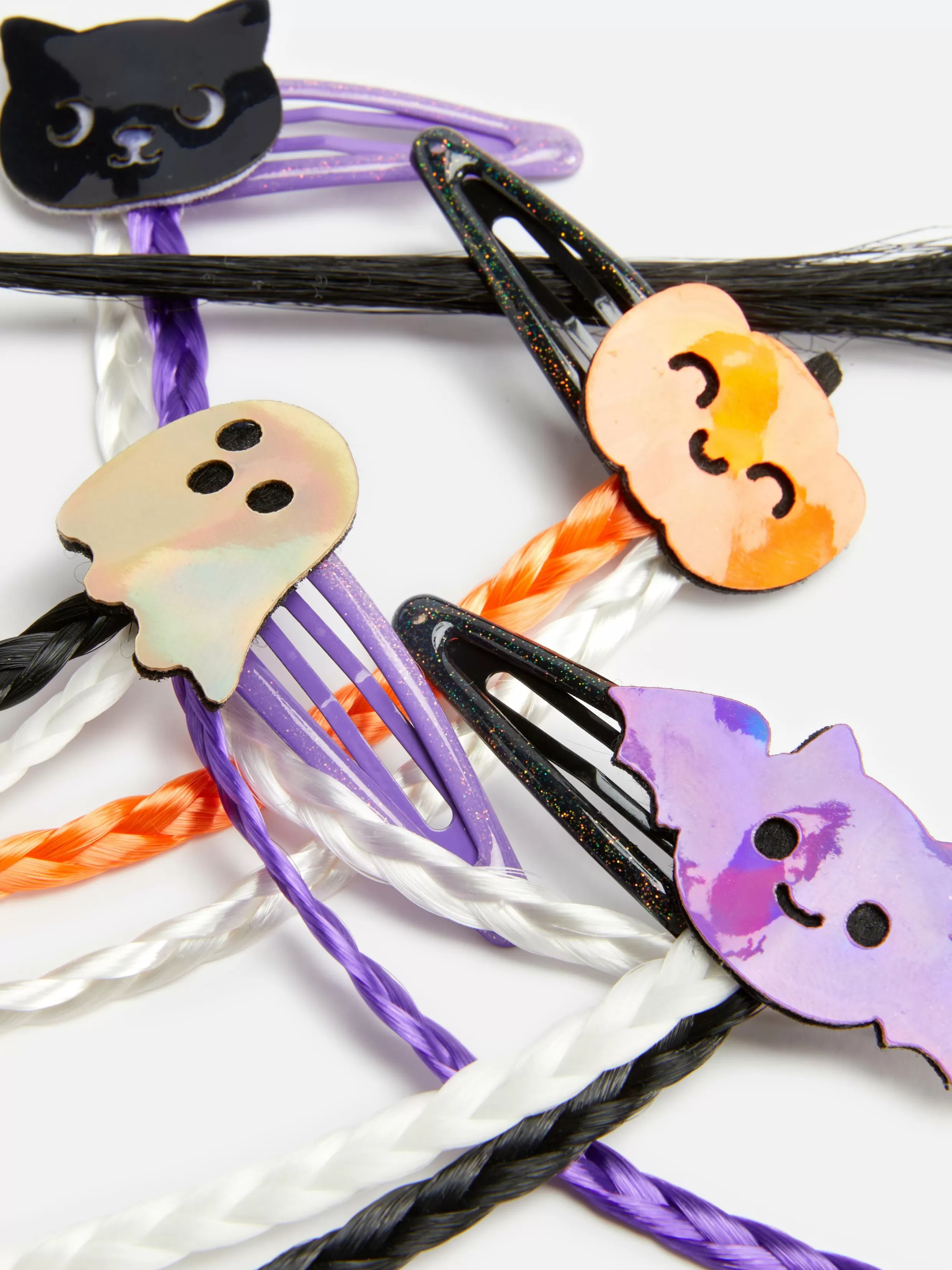 Outlet 4-Pack Halloween Hair Braid Clips Kids Kids' Halloween Costumes | Hair Accessories