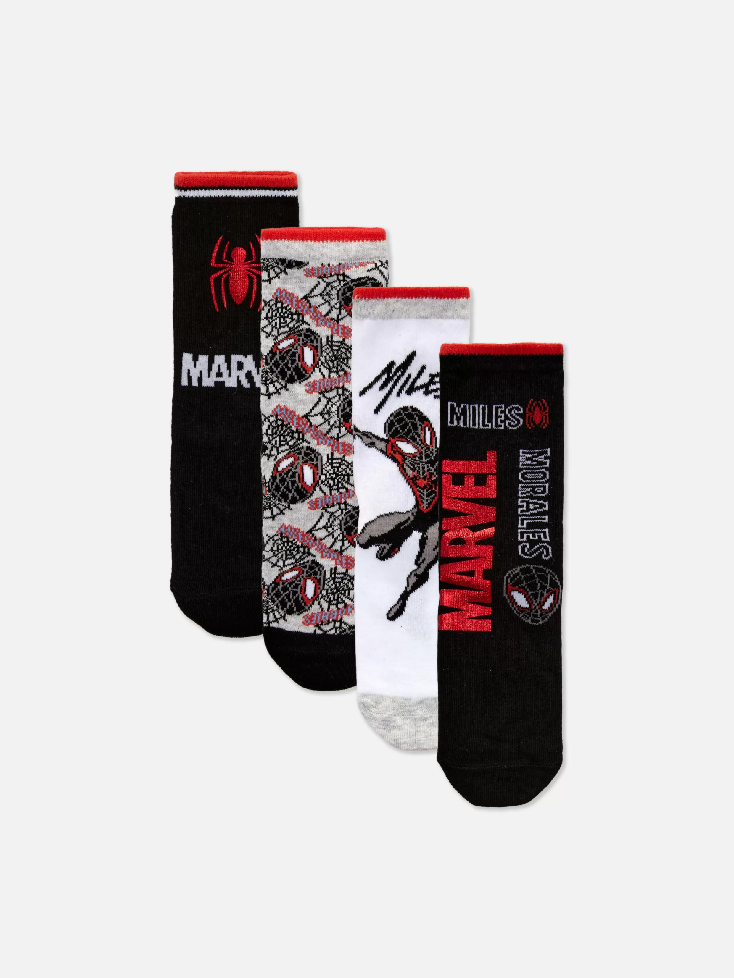 Cheap 4-Pack Marvel Spider-Man Miles Morales Ankle Socks Kids/BOY Socks