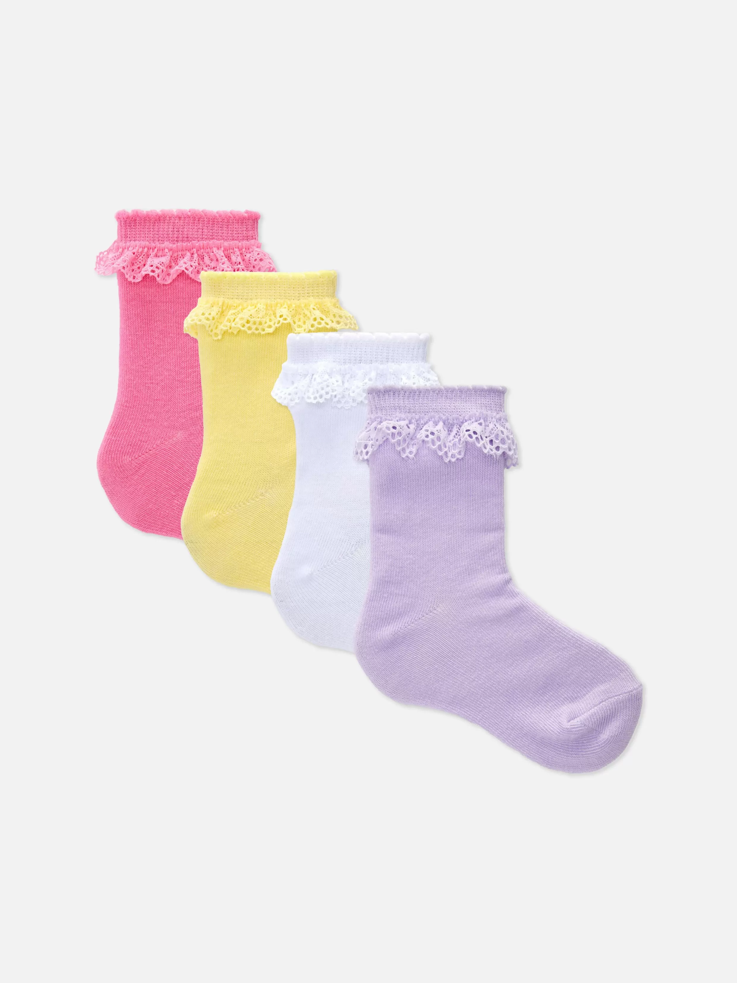 Best 4-Pack Ruffle Trim Socks Socks & Tights