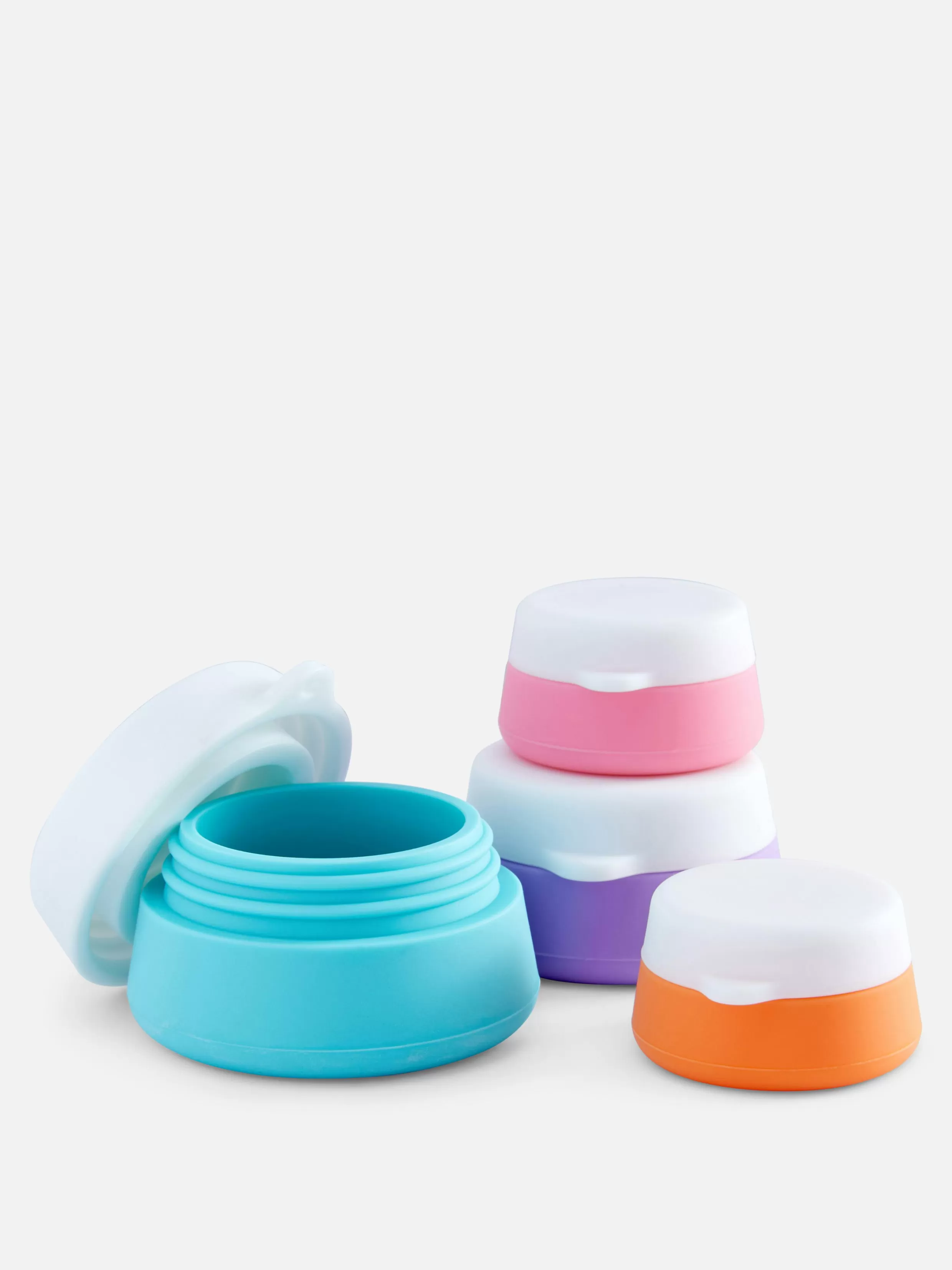 Clearance 4-Pack Silicone Travel Jars Skincare Tools | Travel Accessories