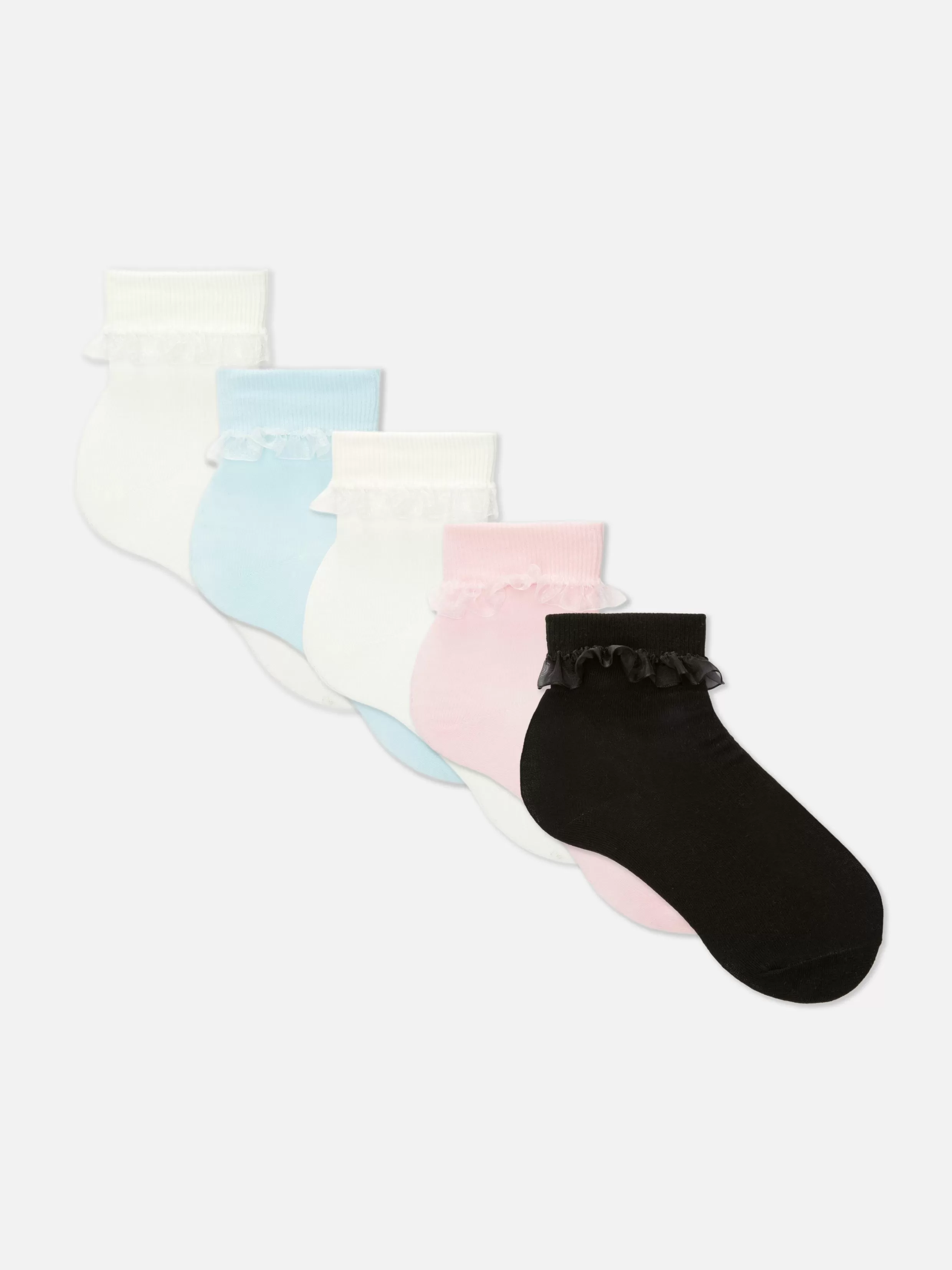 Shop 5-Pack Ruffle Trim Socks Kids Socks And Tights