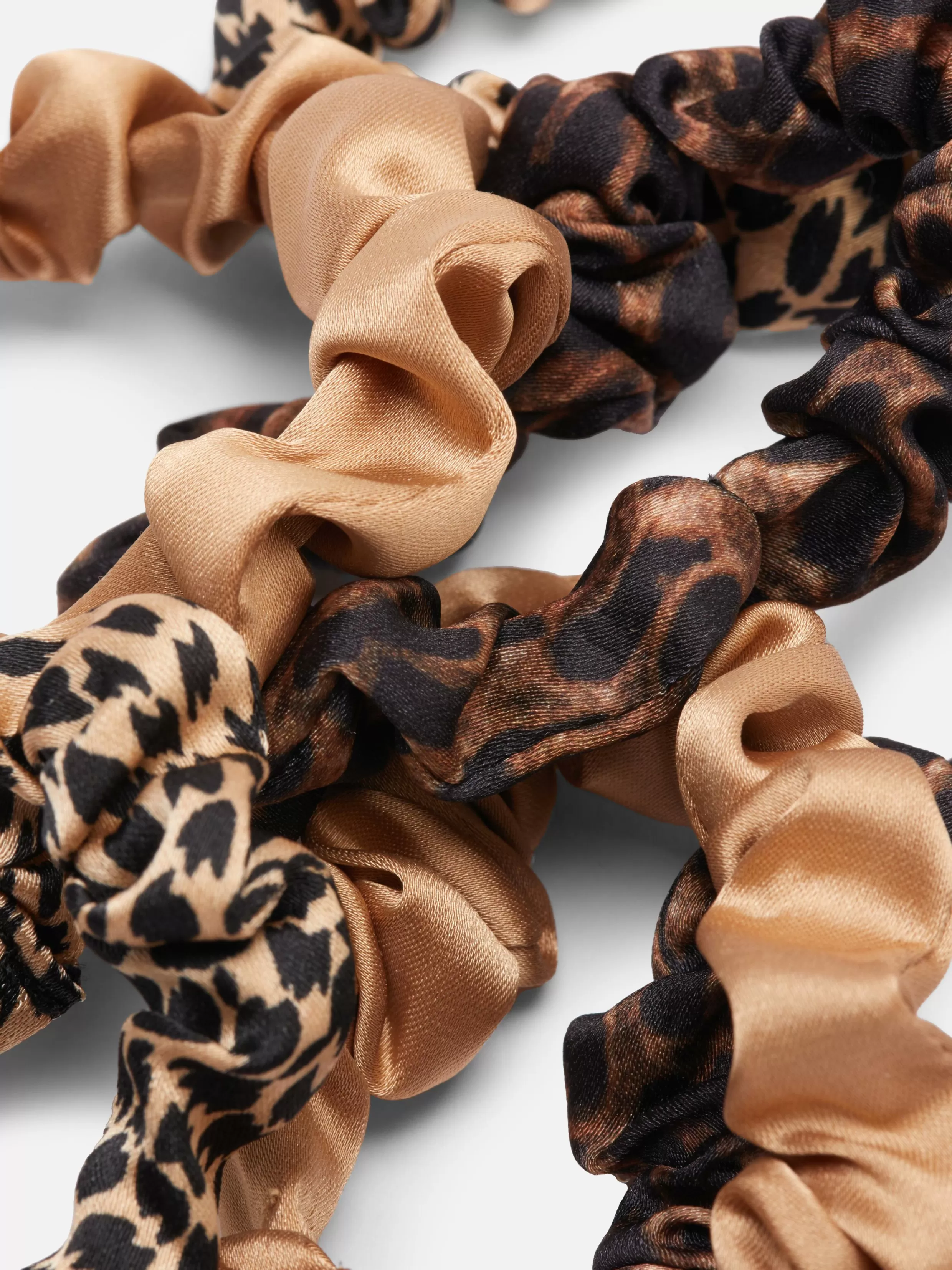 New 6-Pack Animal Print Micro Scrunchies Women Hair Accessories