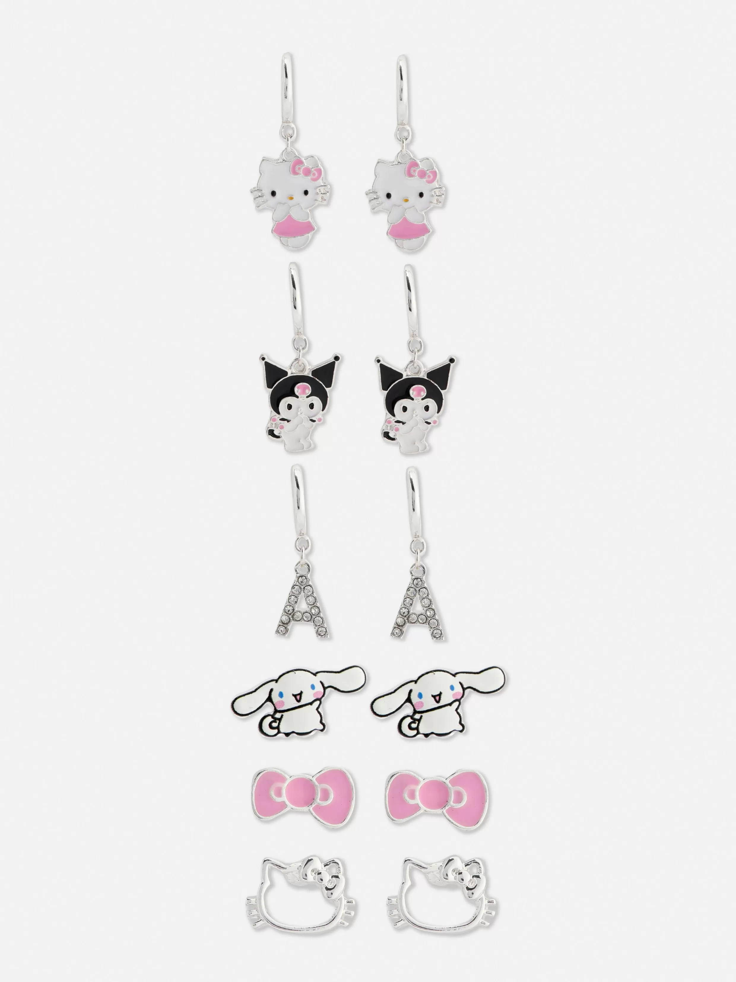 Sale 6-Pack Hello Kitty Earrings Women Jewelry