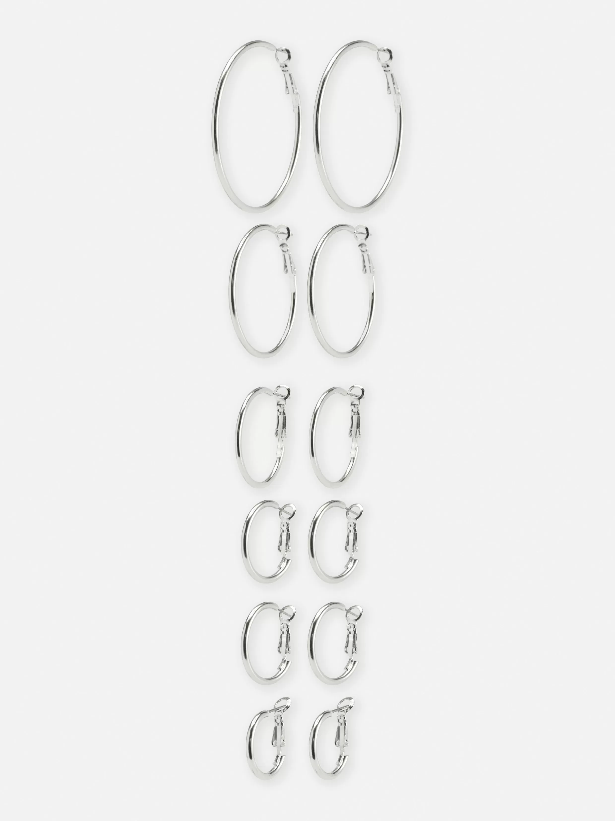 Shop 6-Pack Multi Size Hoop Earrings Women Jewelry