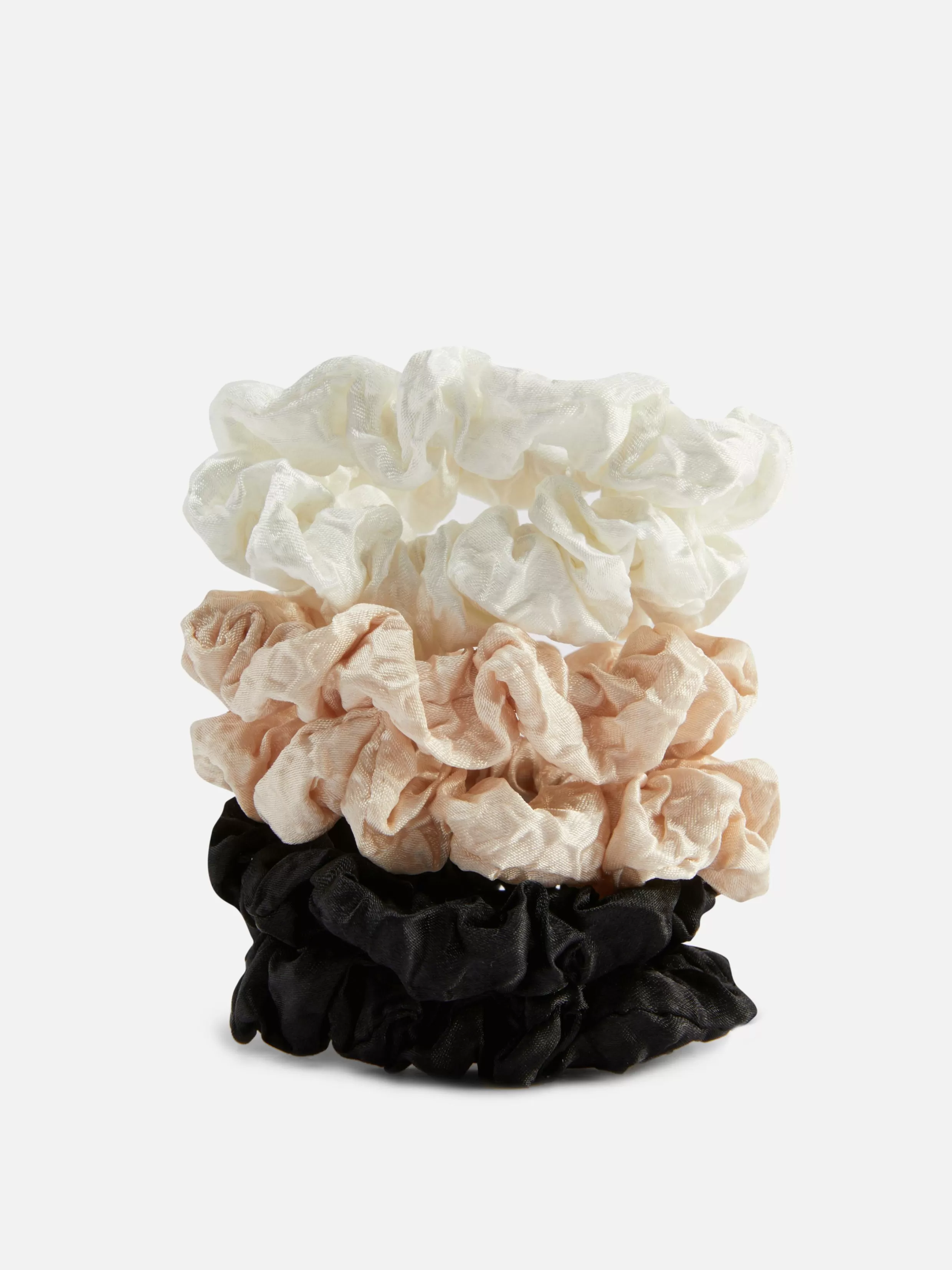 Flash Sale 6-Pack Textured Micro Scrunchies Women Hair Accessories