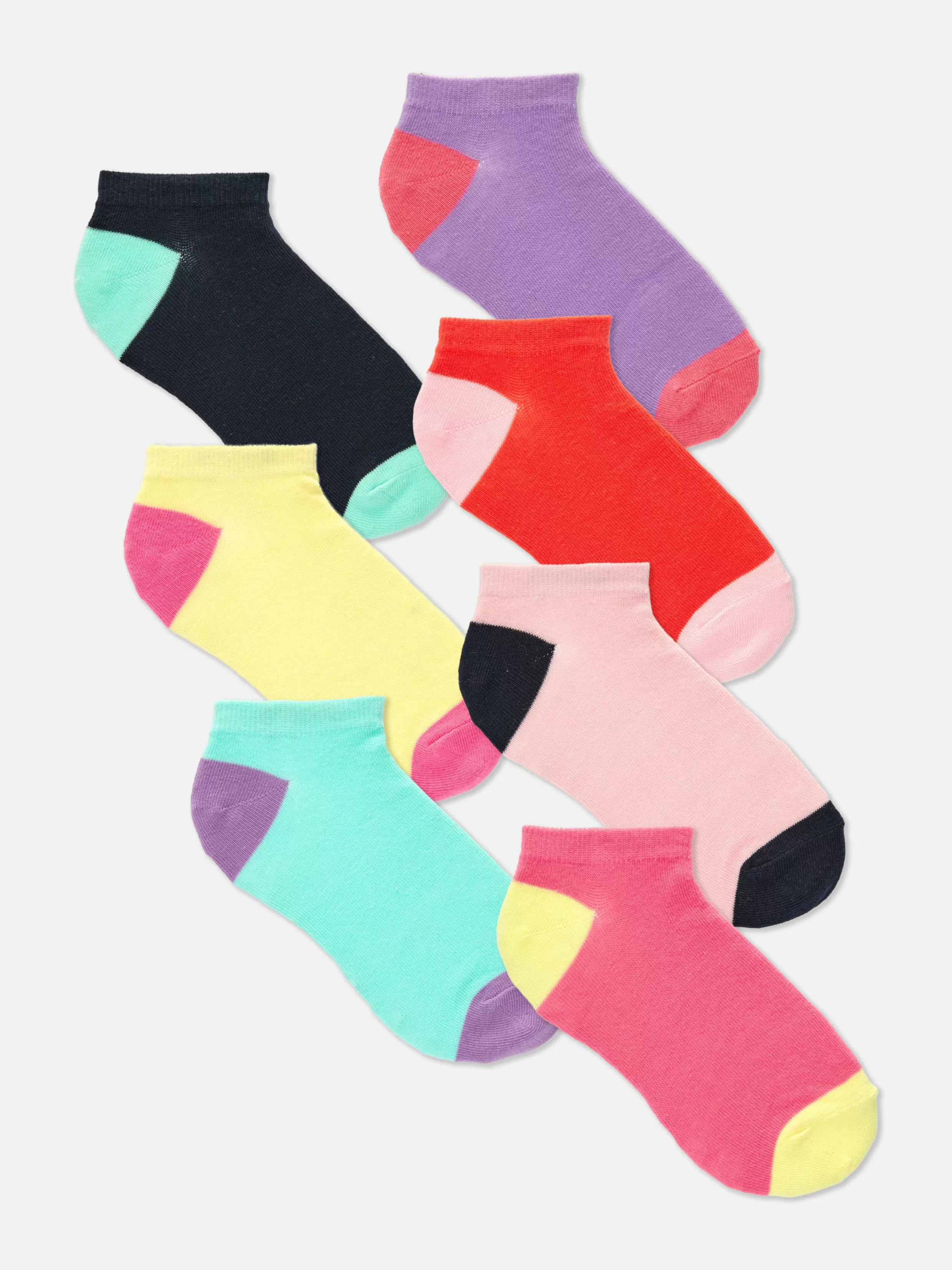 Clearance 7-Pack Color Block Sneaker Socks Kids Socks And Tights