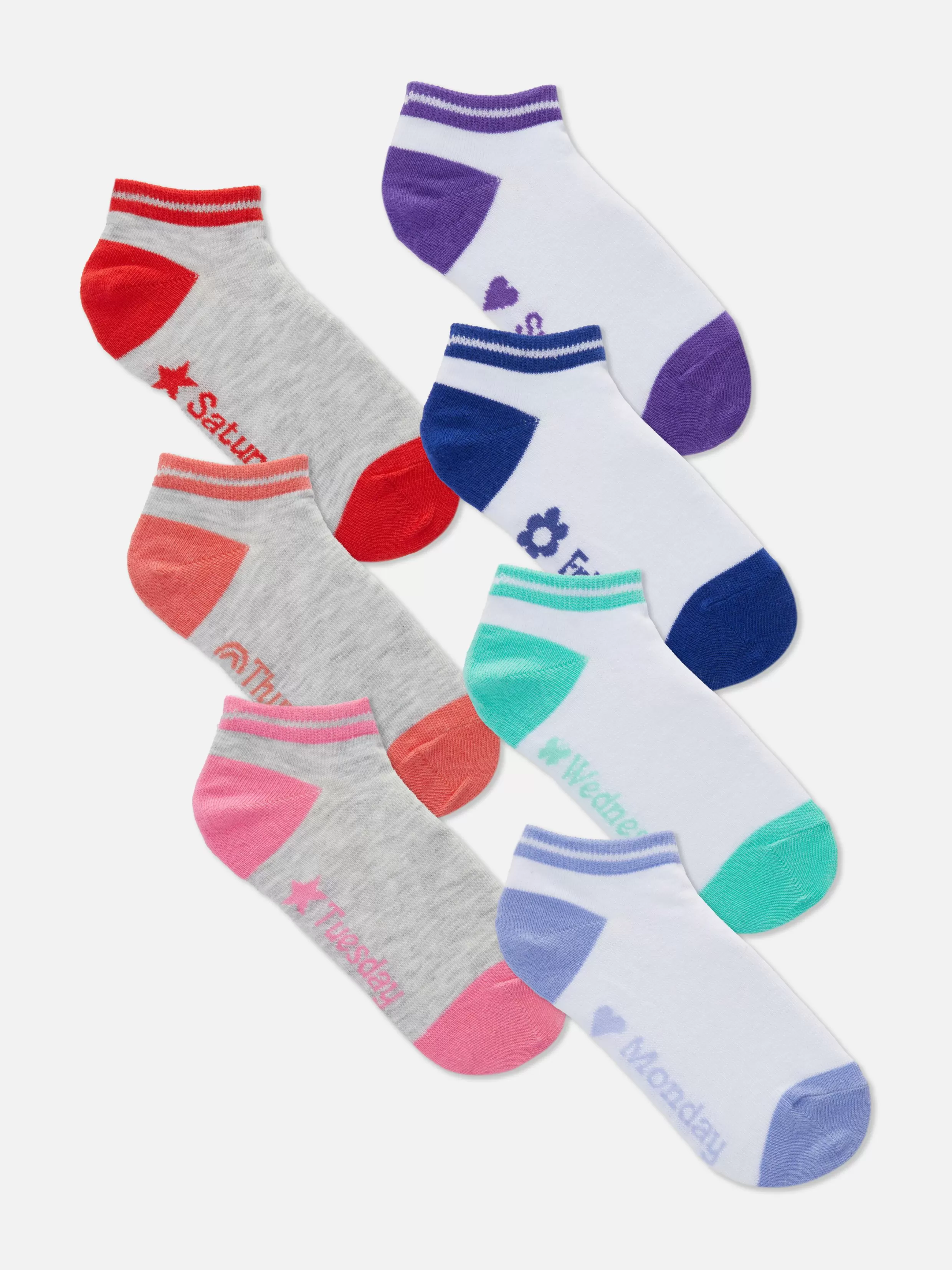 Flash Sale 7-Pack Days Of The Week Ankle Socks Kids Socks And Tights