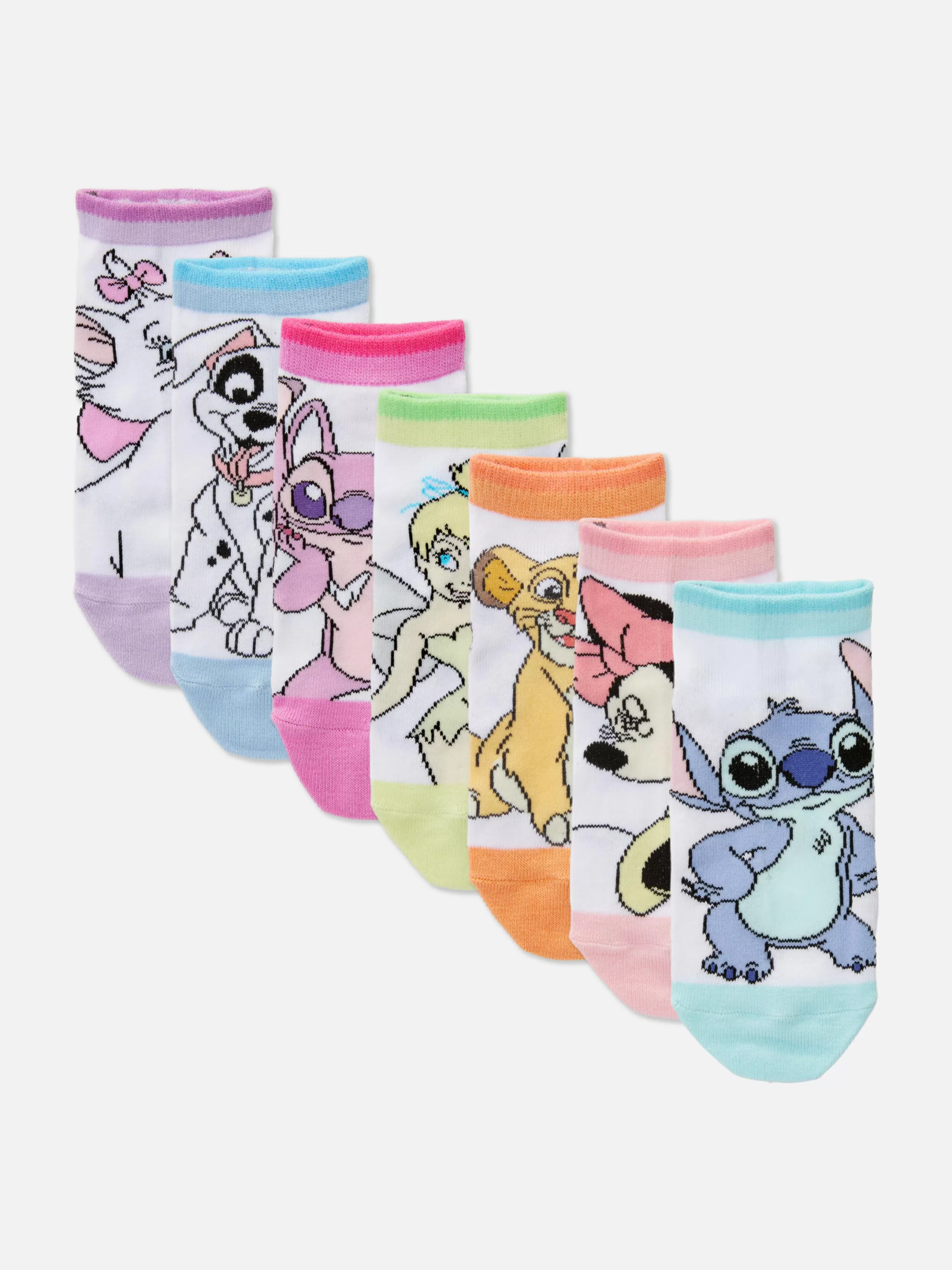 Discount 7-Pack Disney Character Ankle Socks Kids Socks And Tights