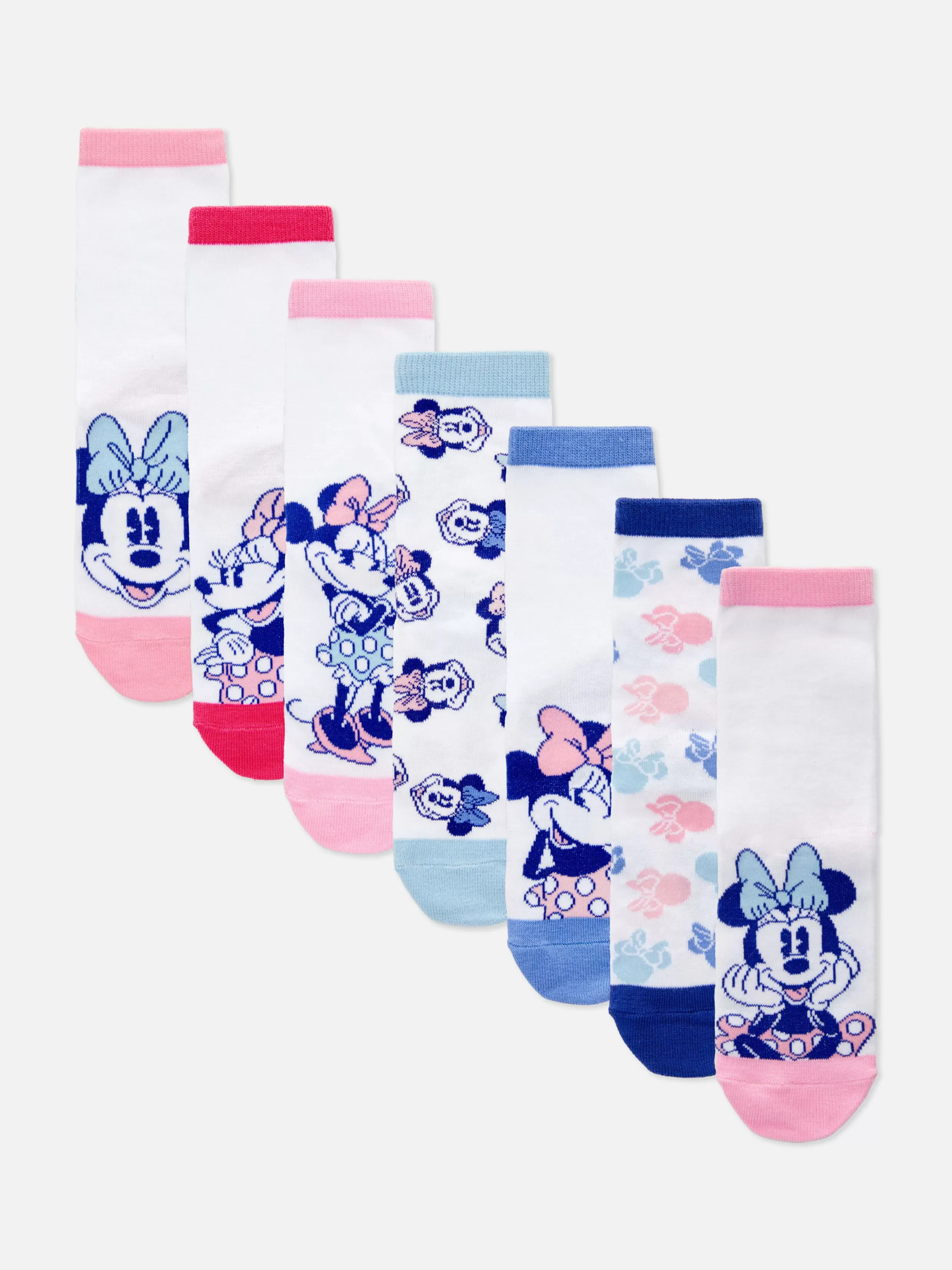 Cheap 7-Pack Disney's Minnie Mouse Ankle Socks Kids Socks And Tights