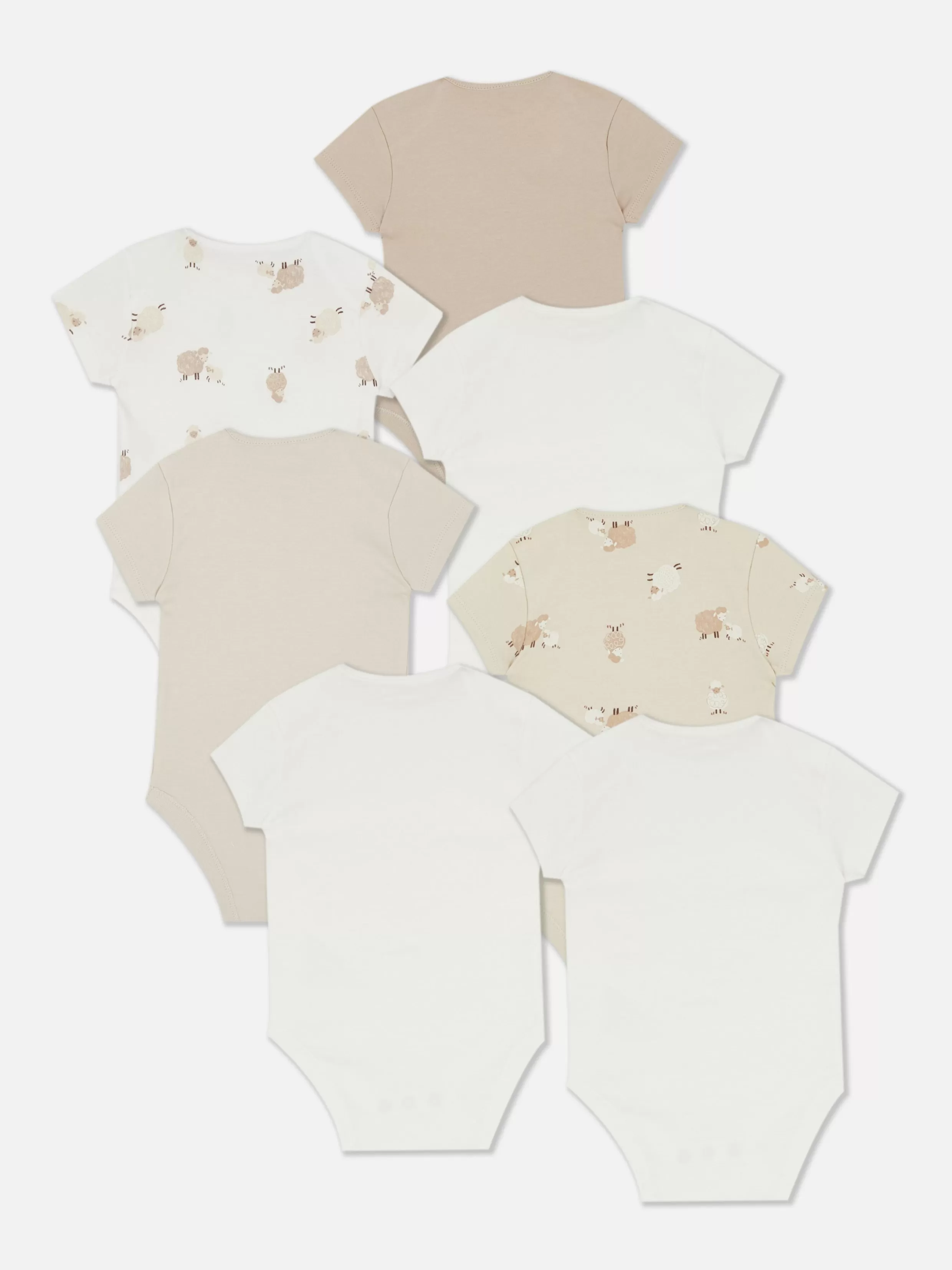 New 7-Pack Lamb Short Sleeve Bodysuits Bodysuits And Tanks