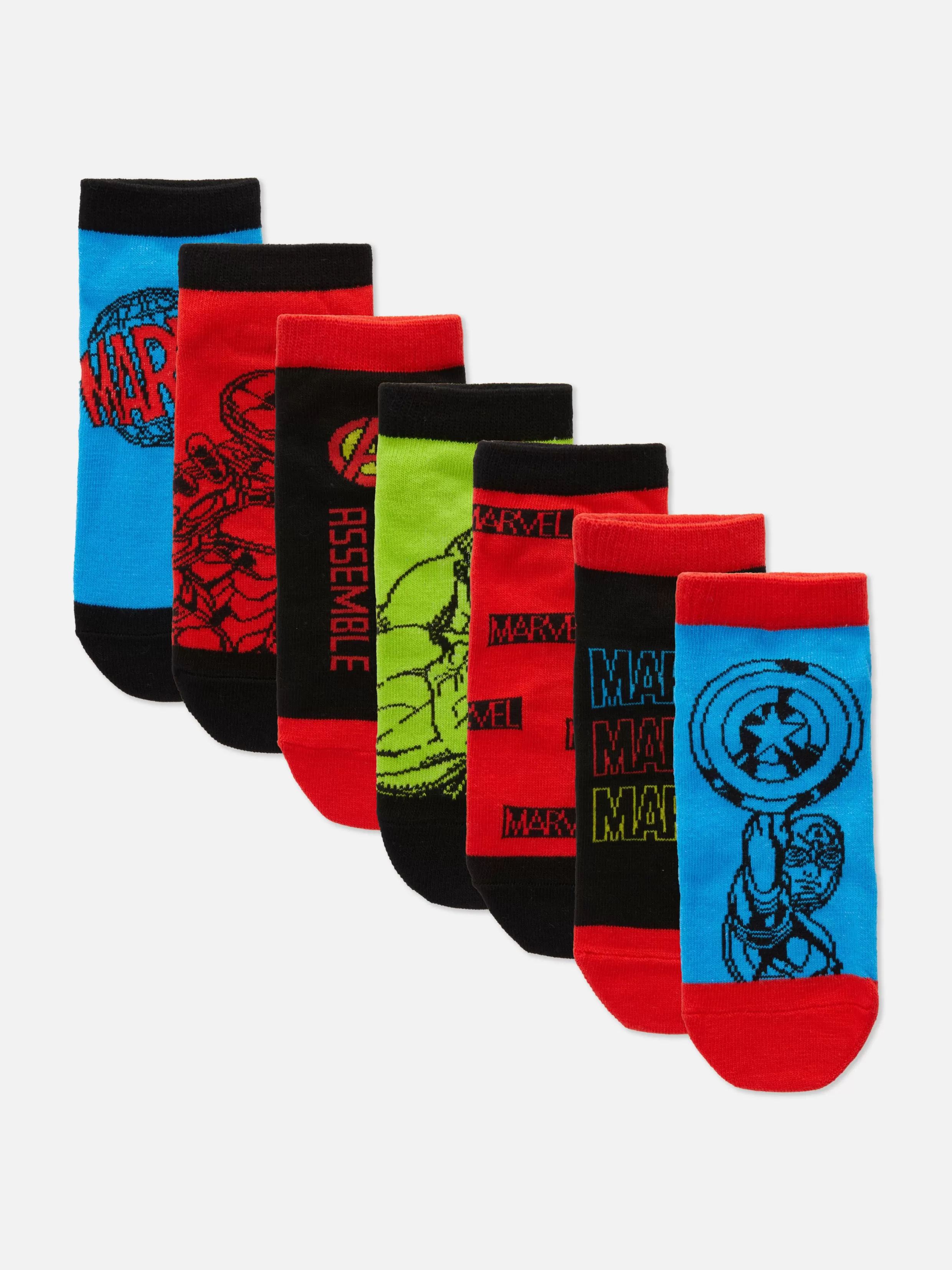 Discount 7-Pack Marvel Avengers Sneaker Socks Kids/BOY Socks