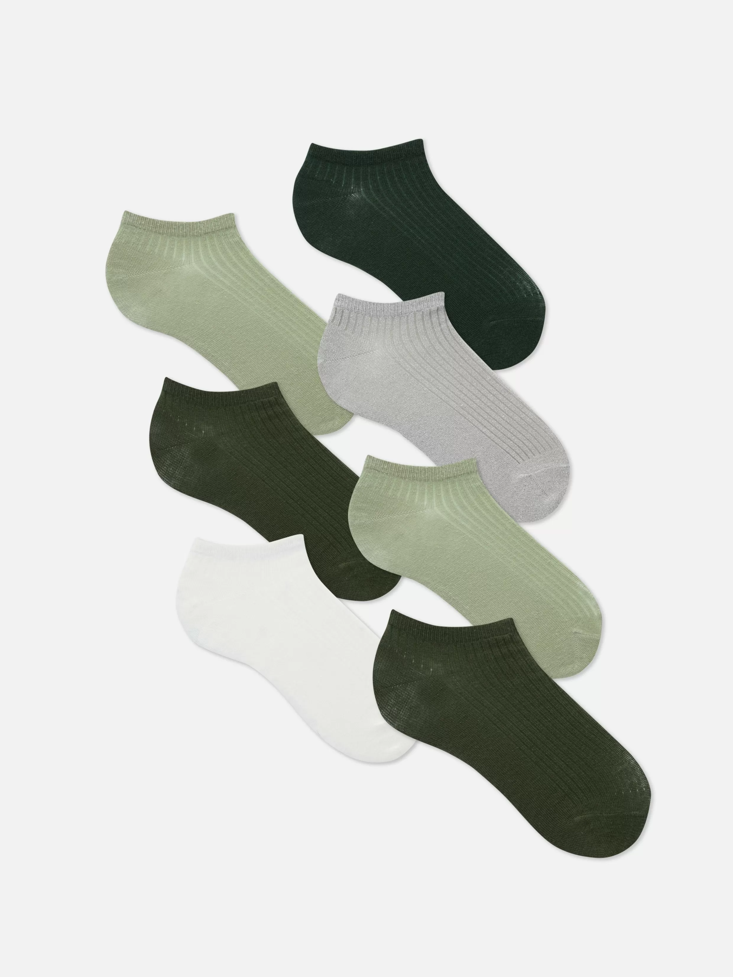 Fashion 7-Pack Tonal Ankle Socks Women Socks