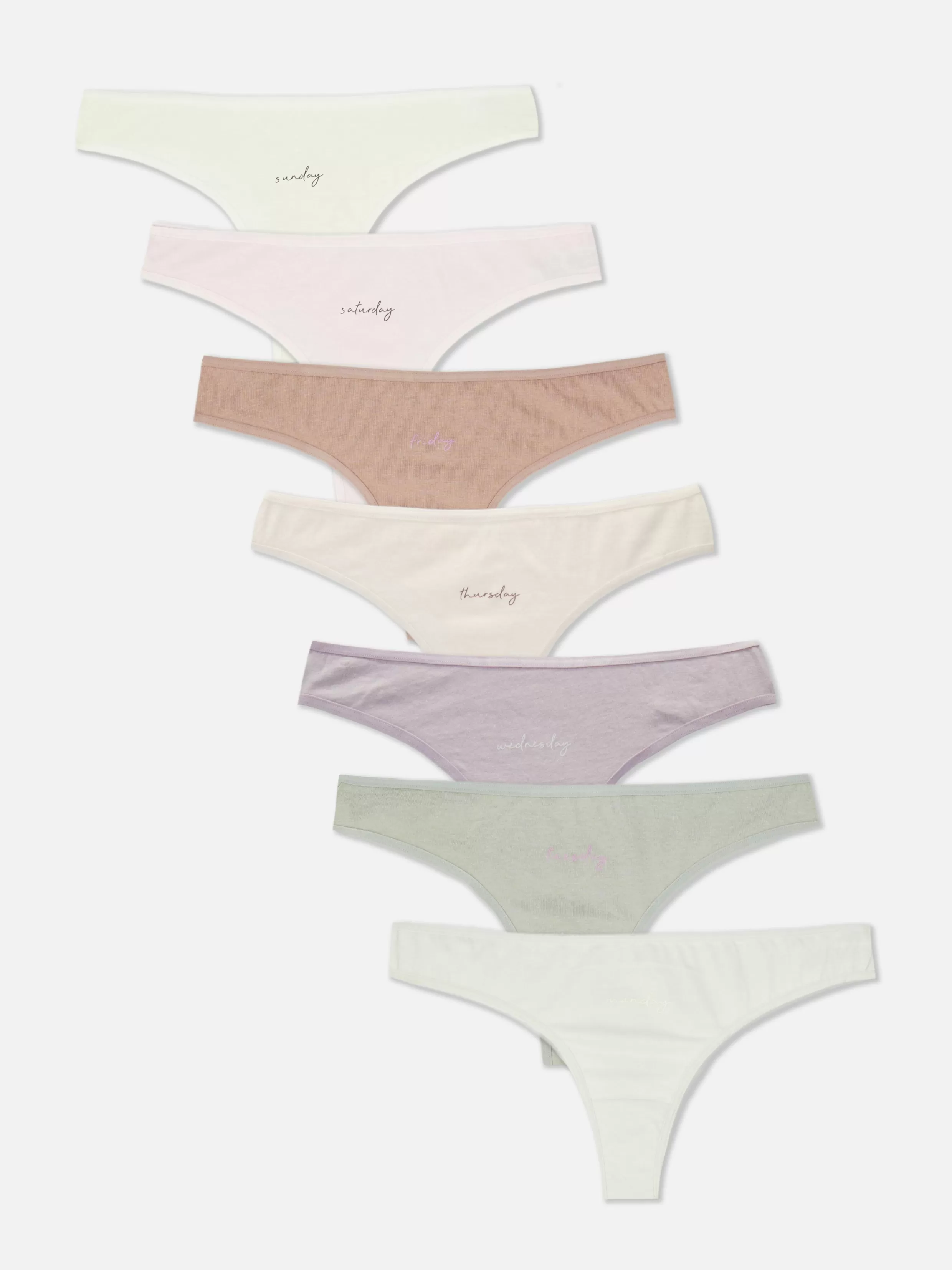 Sale 7-Pack Weekday Thongs Women Underwear