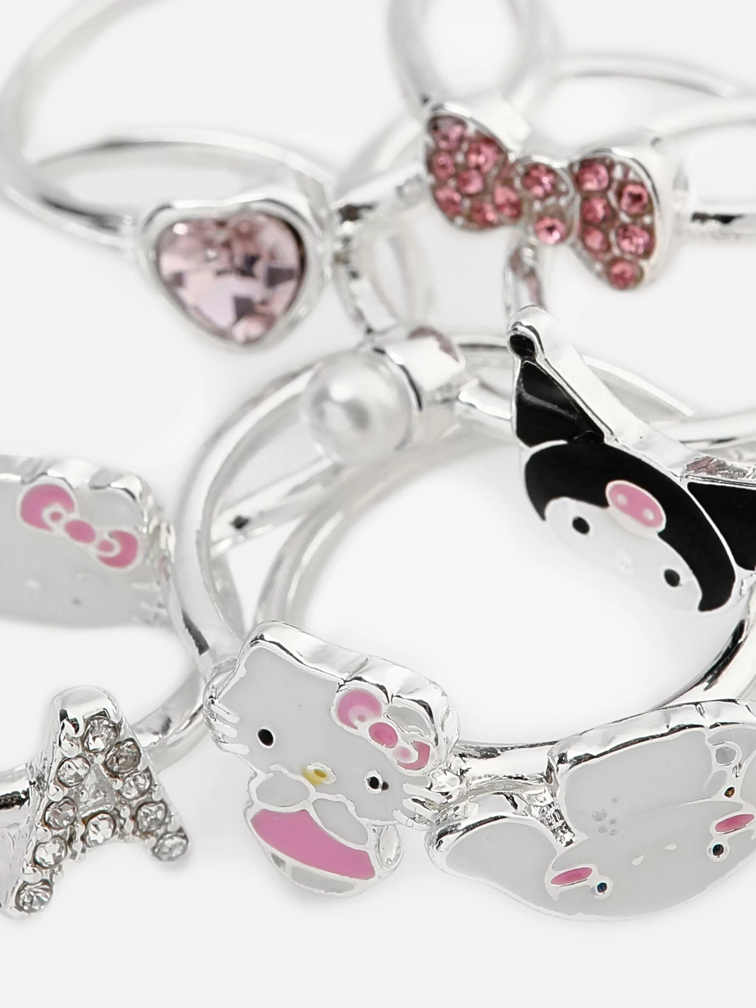 Cheap 8-Pack Hello Kitty Rings Women Jewelry