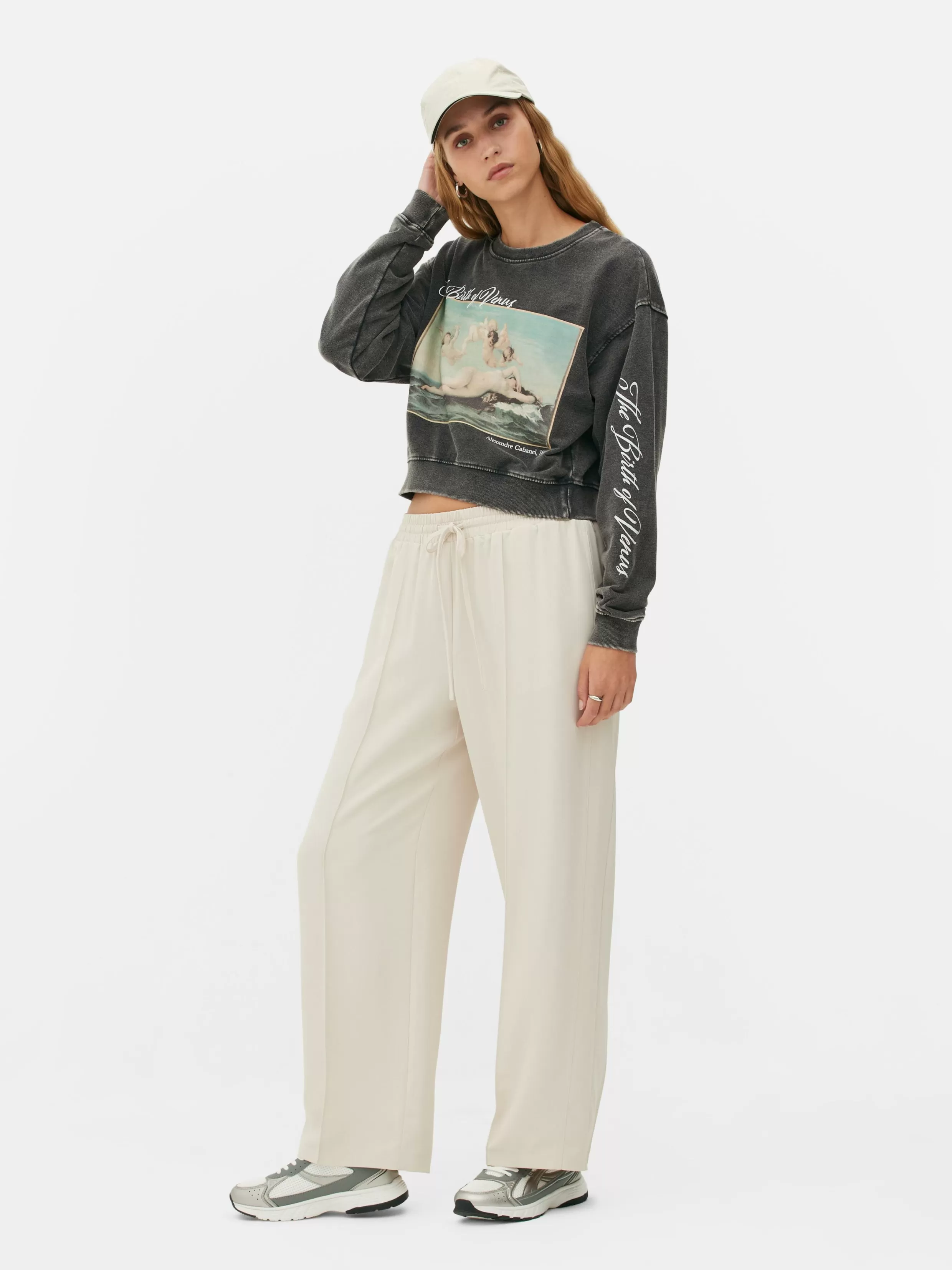 Clearance Alexandre Cabanel Cropped Sweatshirt Women Hoodies And Sweatshirts