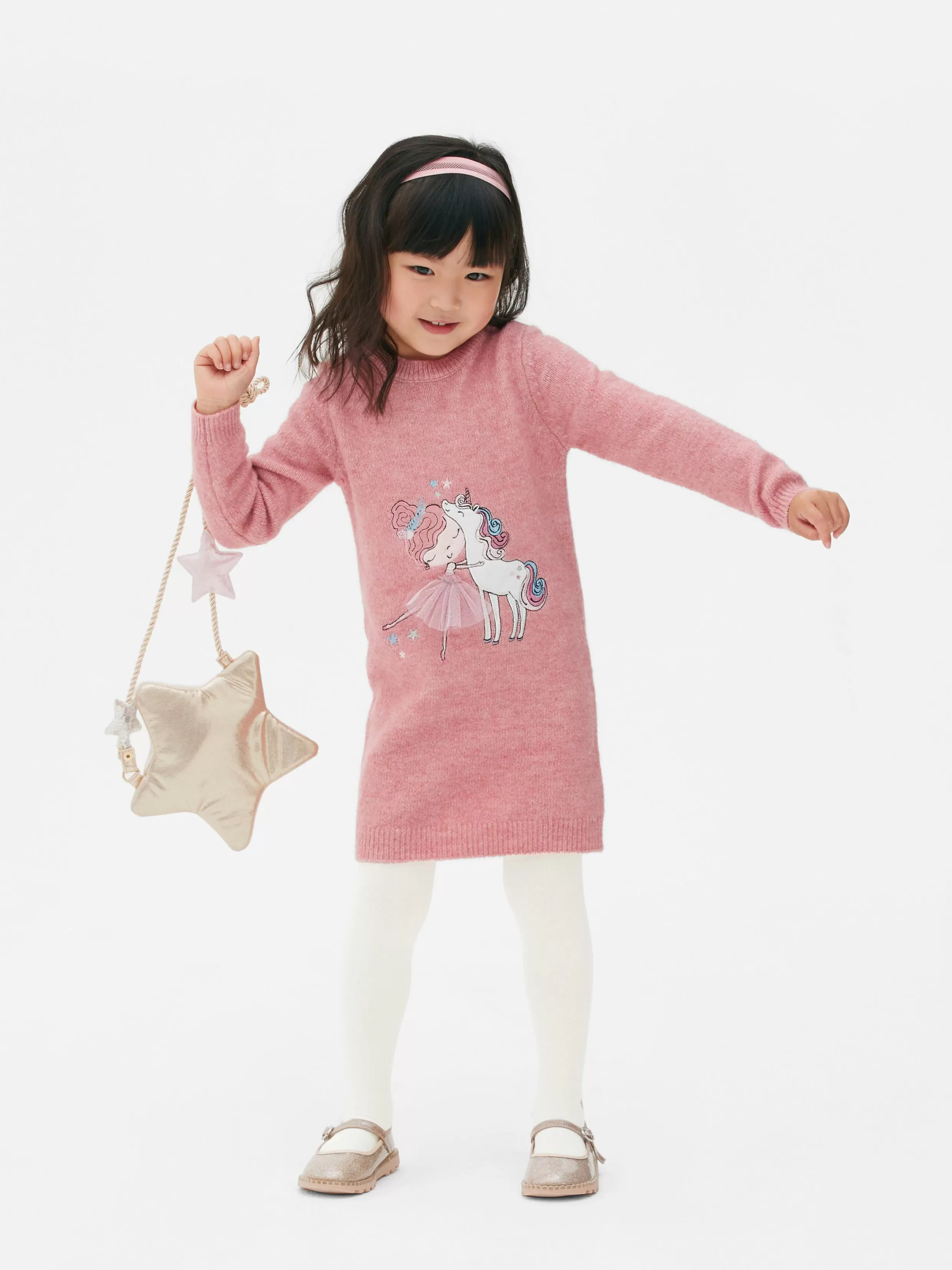 Hot Ballerina Sweater Dress And Tights Set Kids Dresses